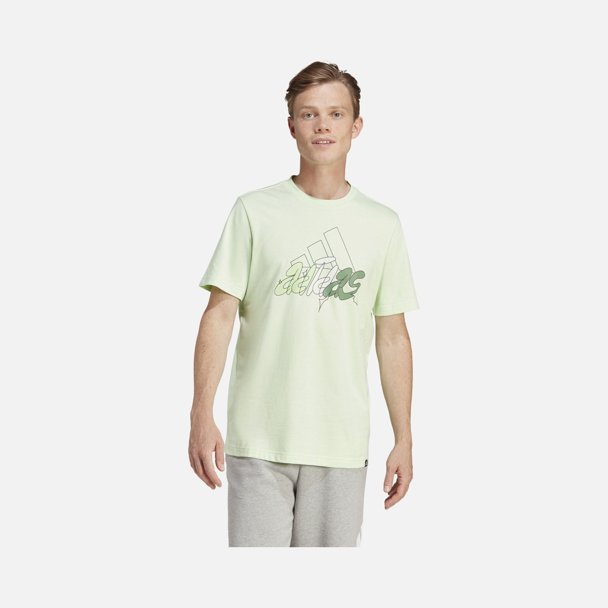 adidas Sportswear Illustrated Badge Graphic Short-Sleeve Erkek Tişört