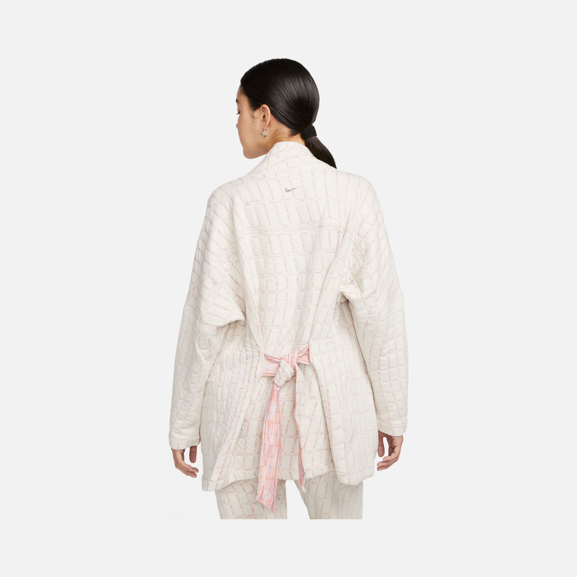 Nike Yoga Therma-Fit Luxe Cozy Fleece Wrap Jacquard Belted Kadın Ceket