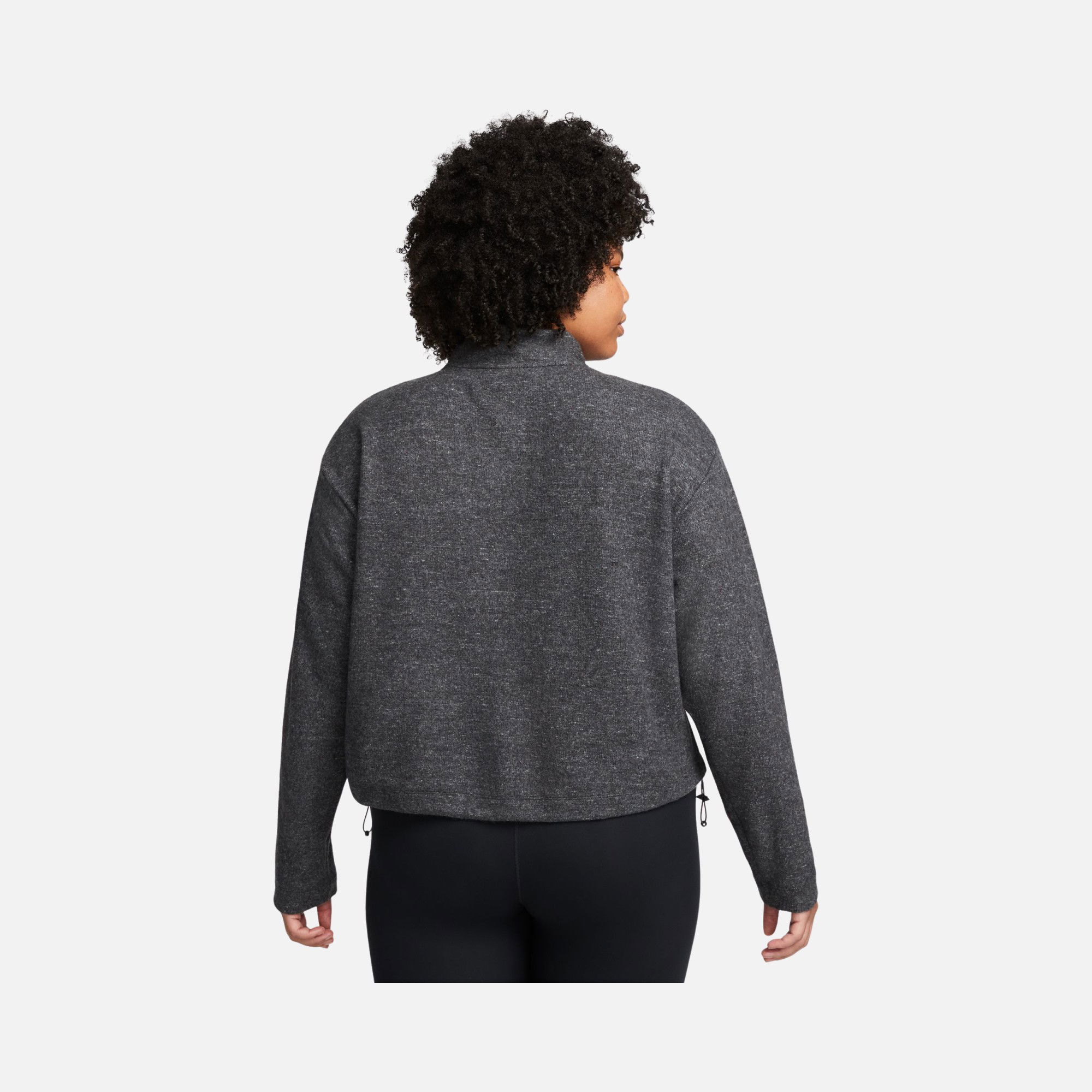 Nike Therma-Fit Training 1/2-Zip Long-Sleeve (Plus Size) Kadın Tişört