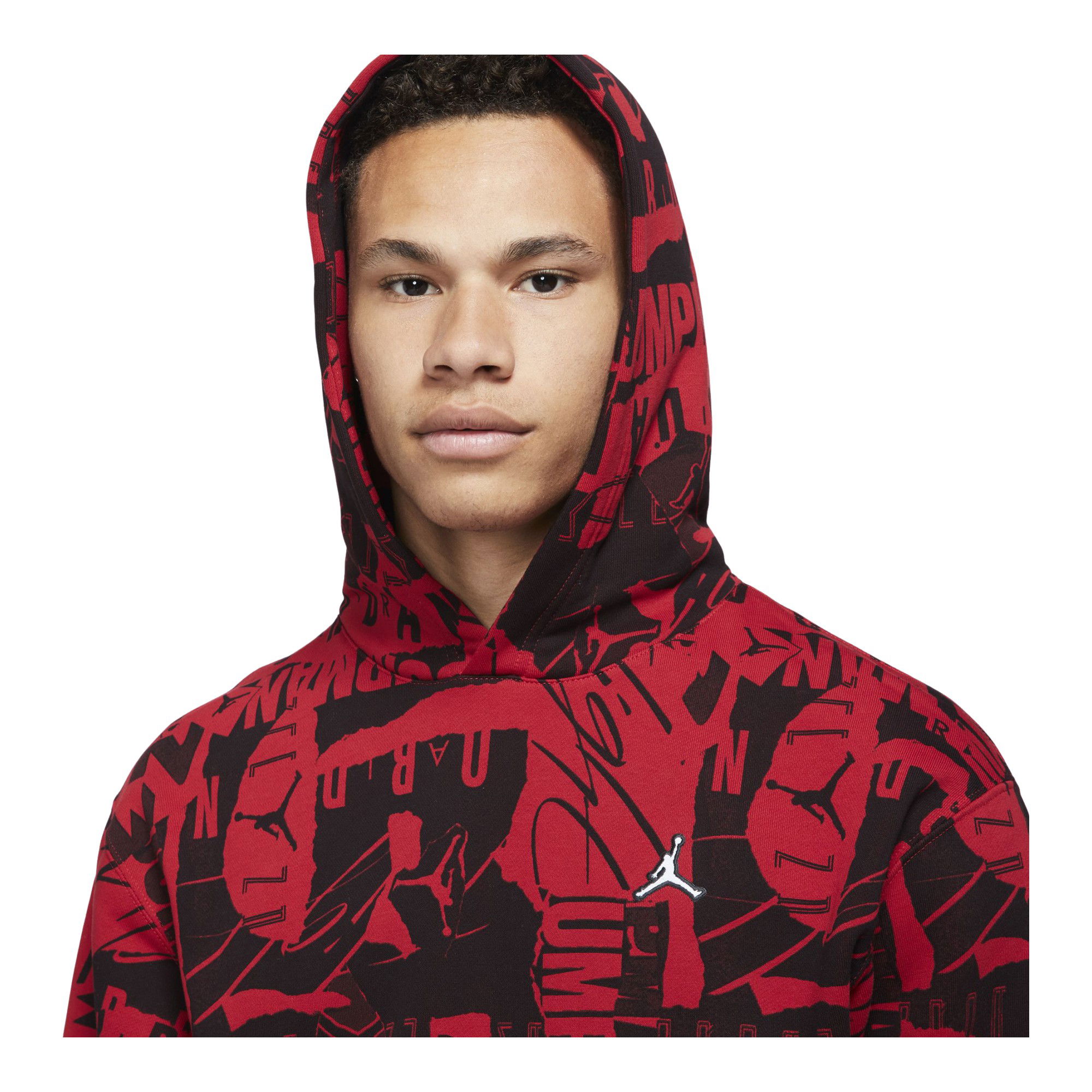 Nike Jordan Essentials Fleece Printed Hoodie Erkek Sweatshirt