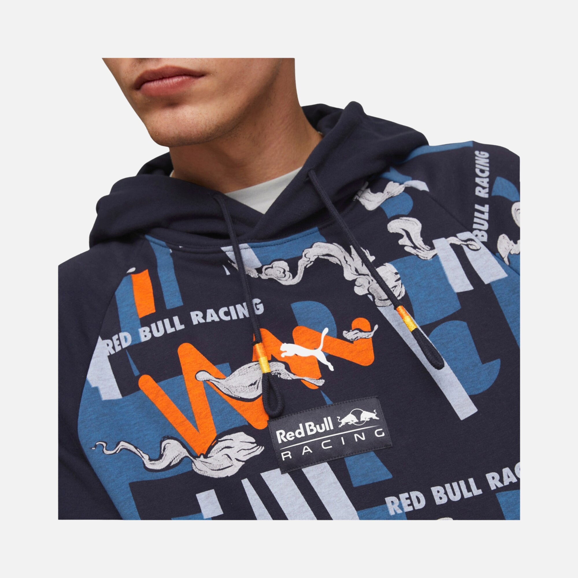 Puma Red Bull Racing Graphic AOP Hoodie Erkek Sweatshirt
