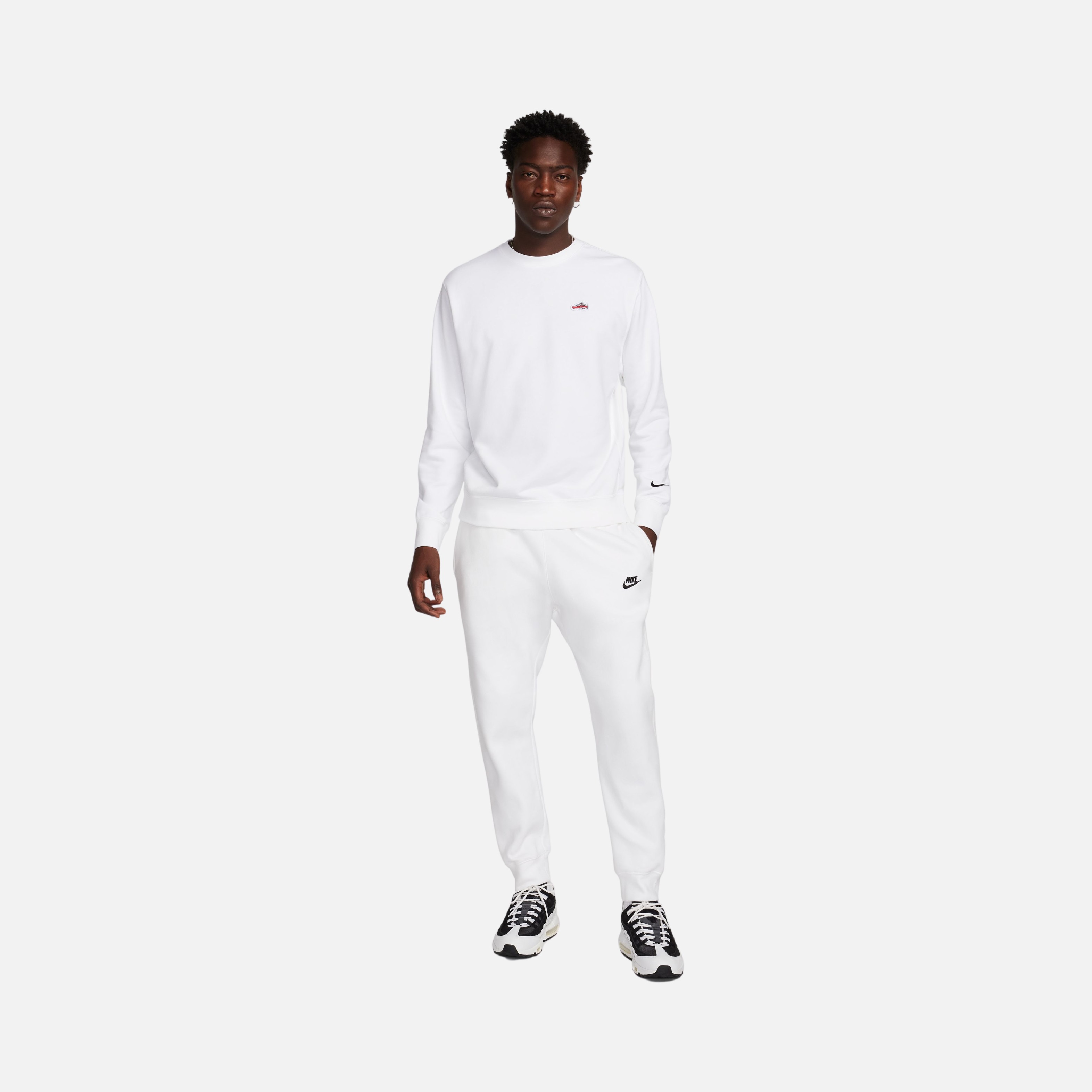 Nike Sportswear ''Air Max 1 Patch'' French Terry Crew-Neck Erkek Sweatshirt