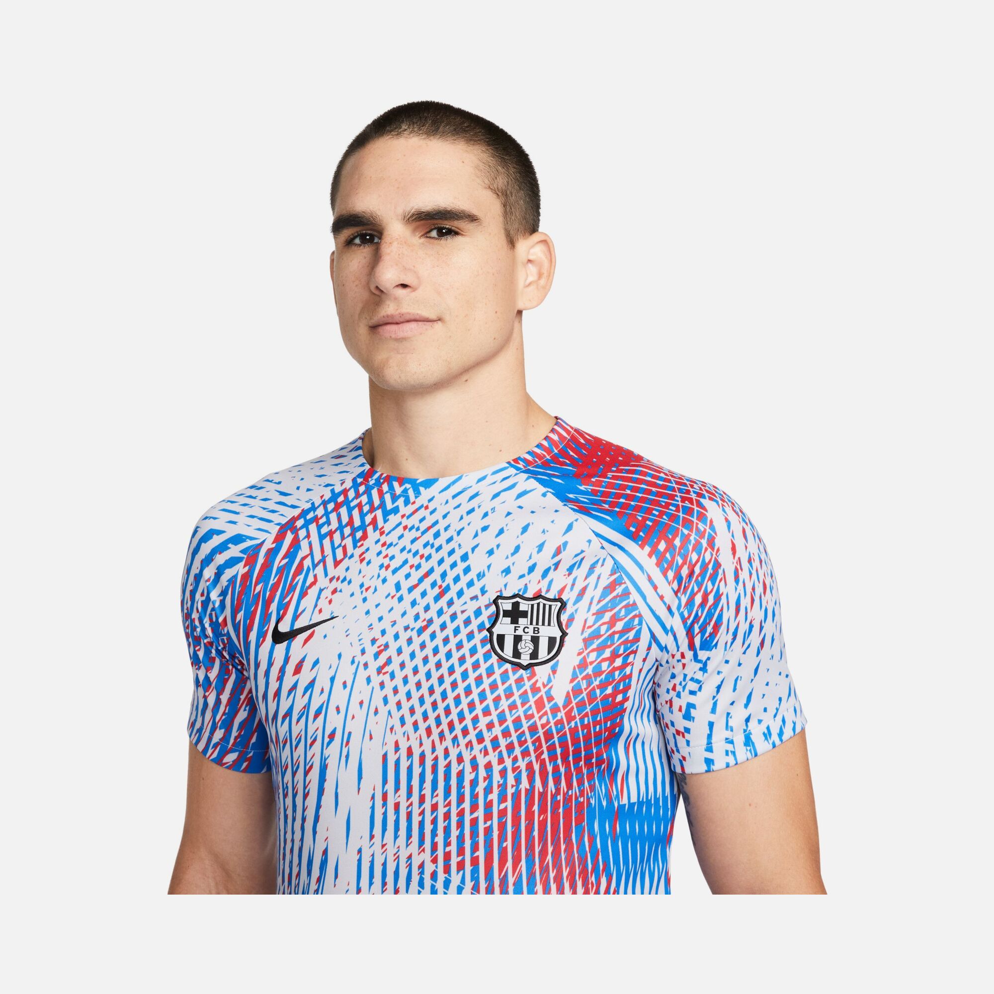 Nike F.C. Barcelona Dri-Fit Pre-Match Football Short-Sleeve Erkek Tişört