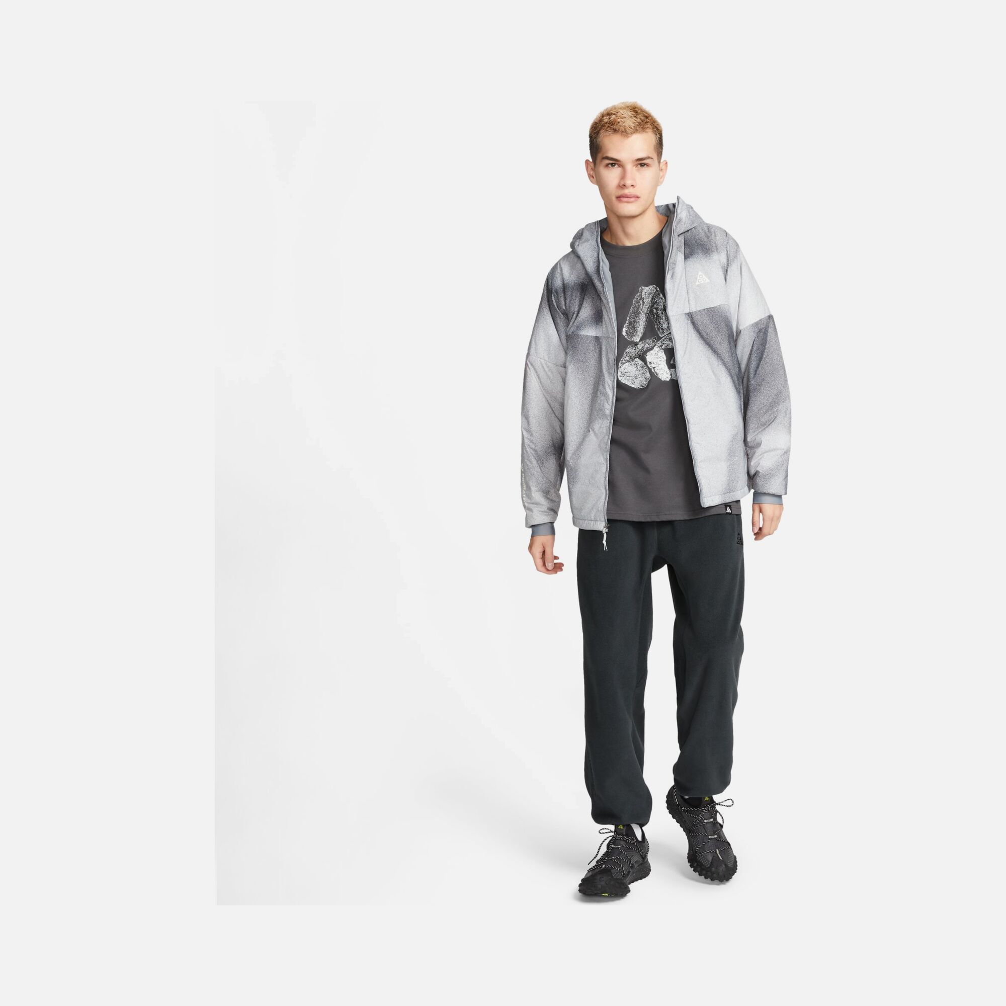 Nike Sportswear ACG Therma-Fit Rope De Dope AOP Graphic Full-Zip Hoodie Erkek Ceket