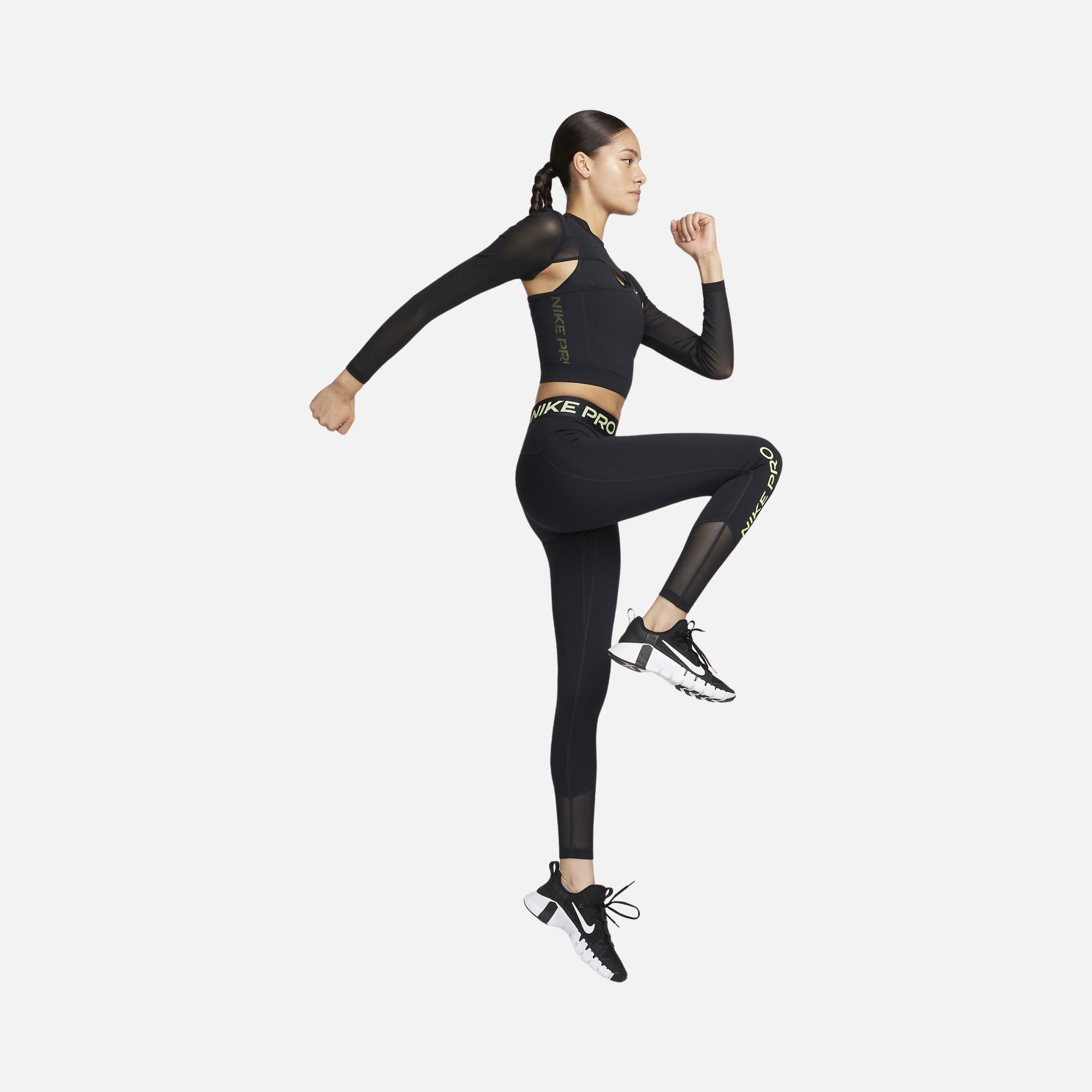 Nike Pro Cropped Novelty Training Long-Sleeve Kadın Tişört
