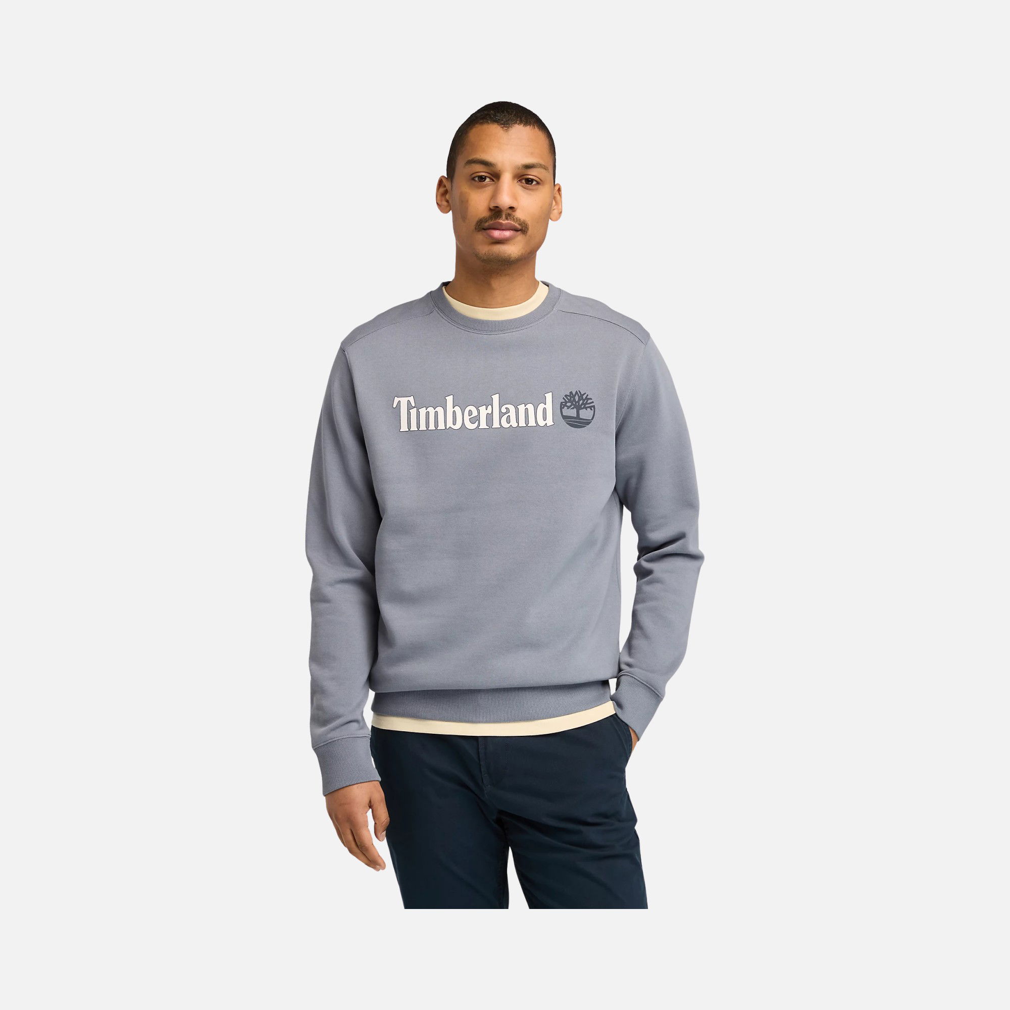 Timberland Kennebec River Linear Logo Crew Neck Erkek Sweatshirt