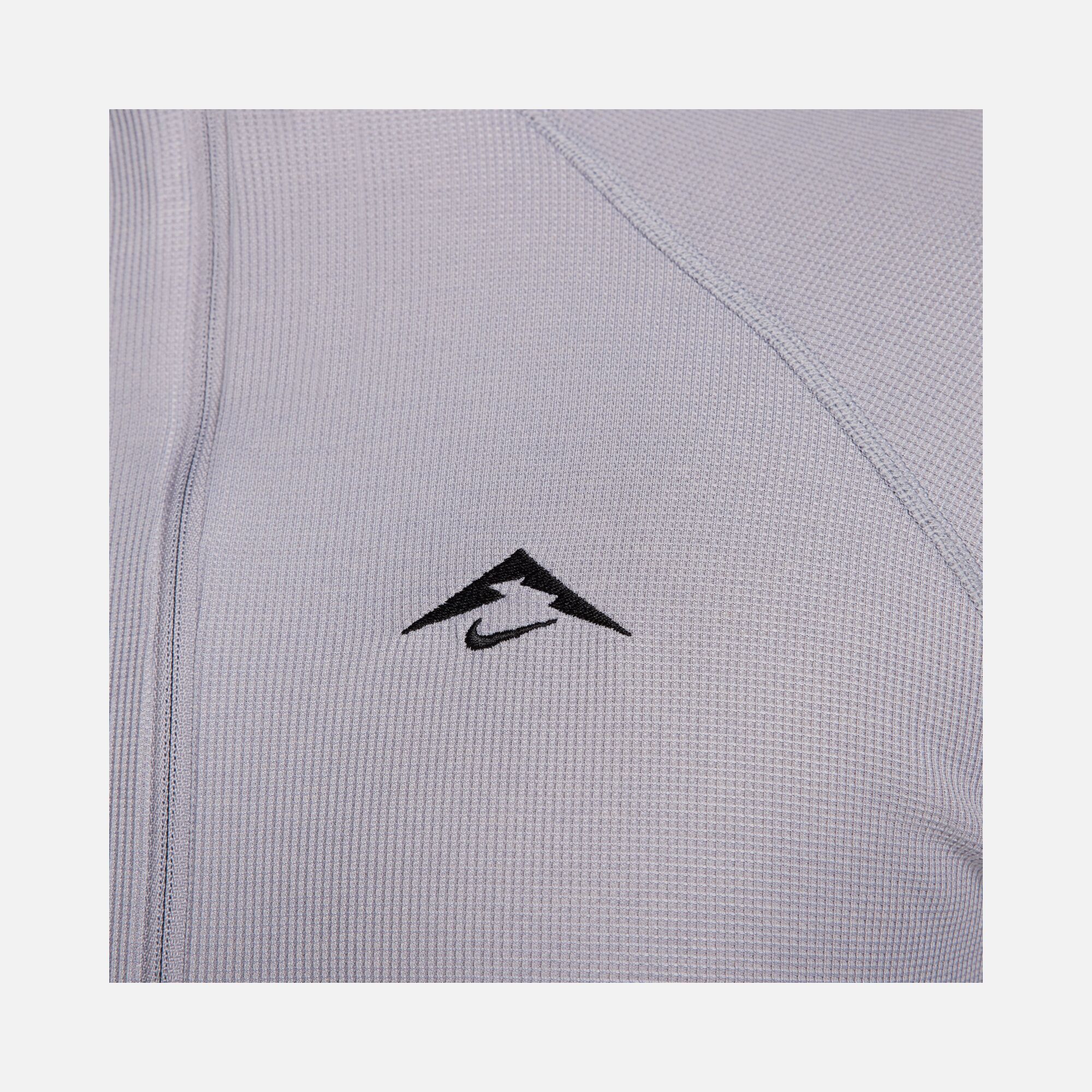 Nike Dri-Fit Mid-Layer Trail Running 1/2-Zip Long-Sleeve Erkek Tişört
