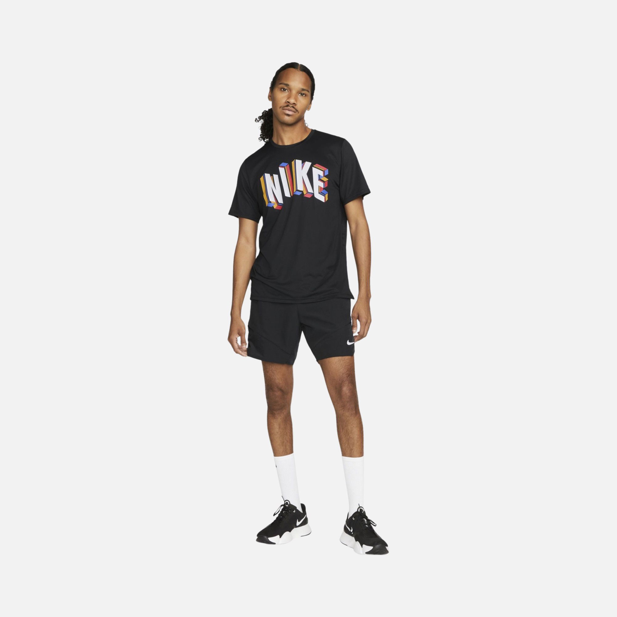 Nike Pro Dri-Fit Hyper Dry Graphic Training Short-Sleeve Erkek Tişört
