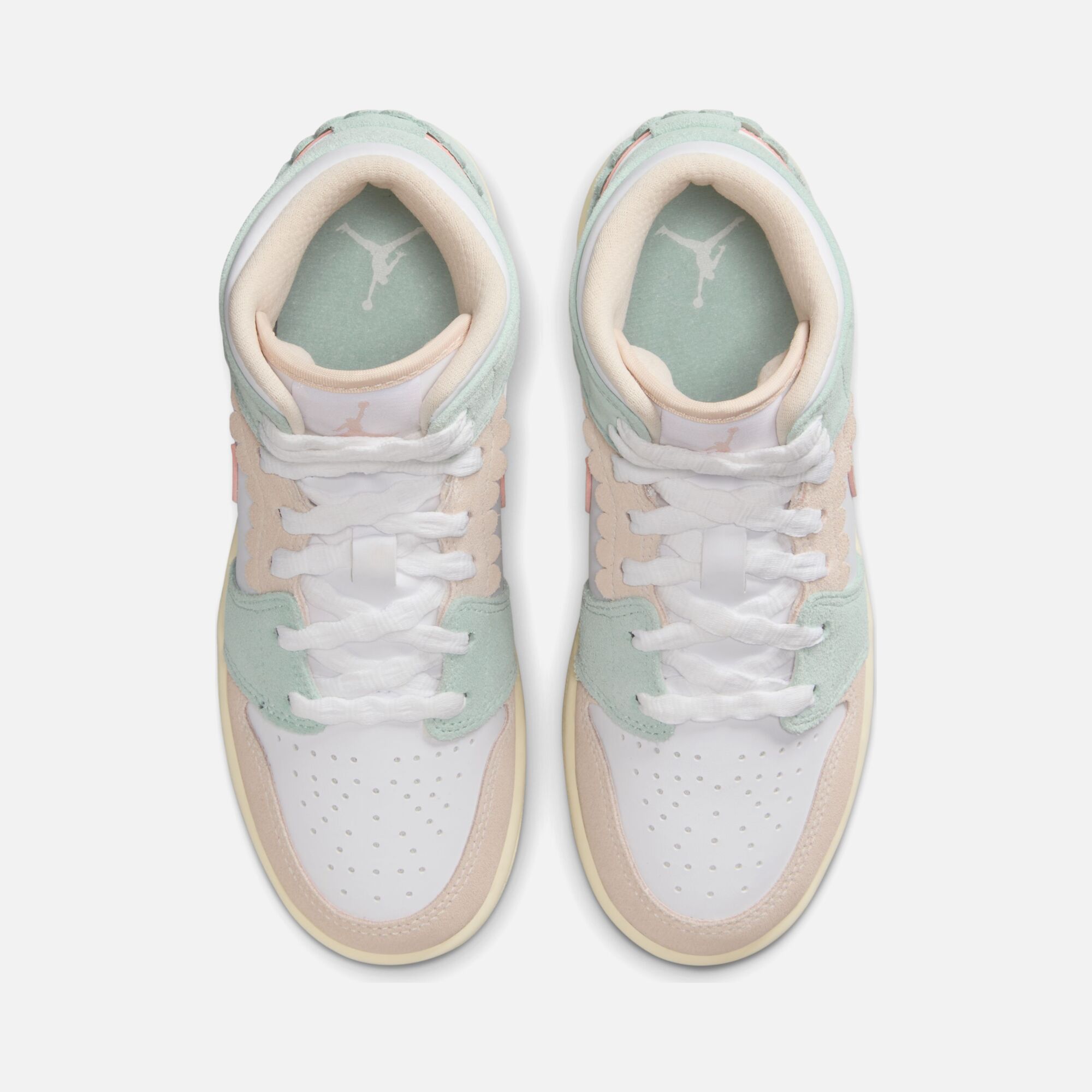 Nike Air Jordan 1 Mid SE ''Scalloped Edge Suede Details'' (GS) Spor Ayakkabı
