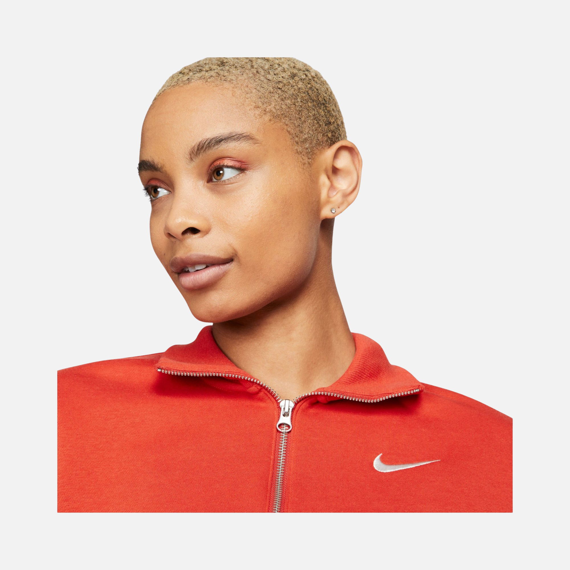 Nike Sportswear Phoenix Fleece Oversized Crop 1/2-Zip Kadın Sweatshirt