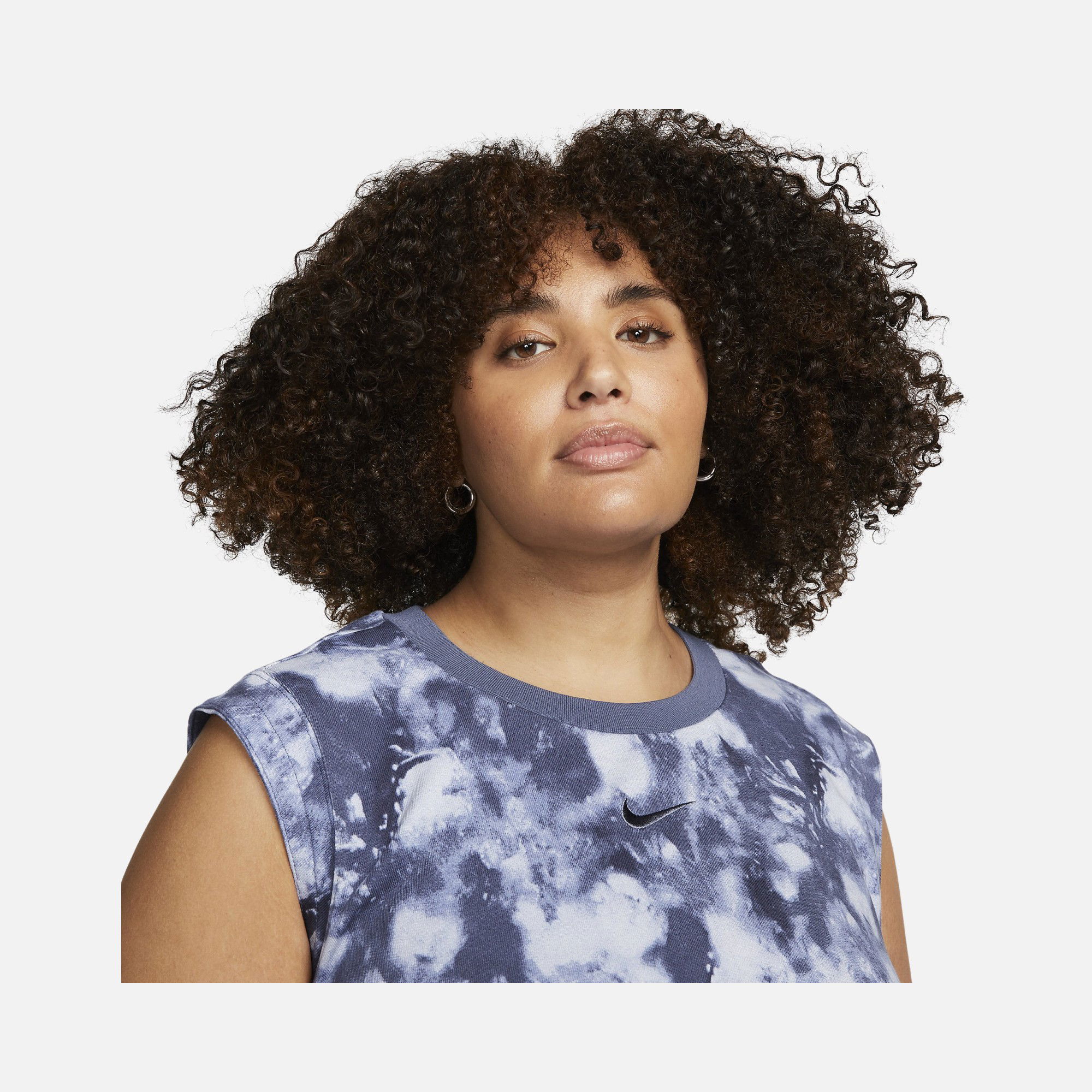 Nike Sportswear Wave Dye Ripple Colored Jersey (Plus Size) Kadın Atlet