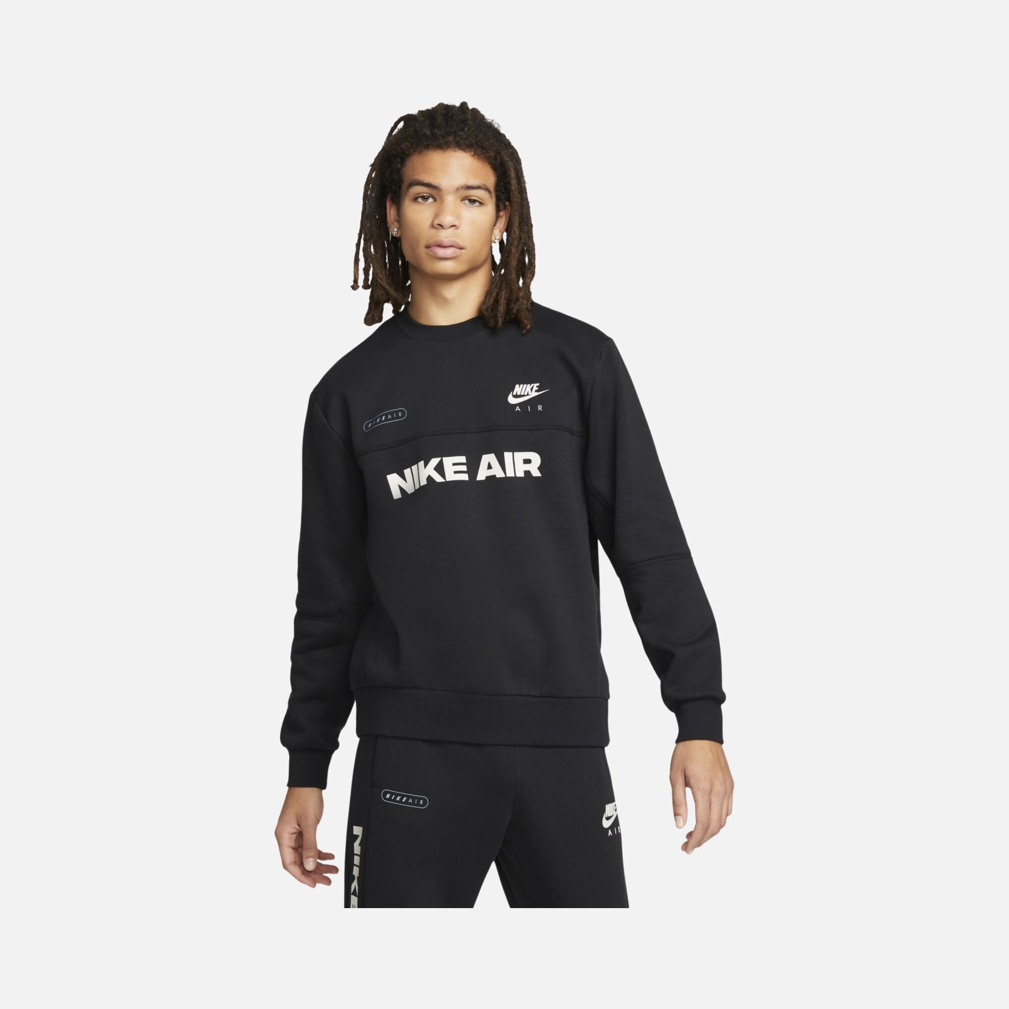 Nike Sportswear Air Brushed-Back Fleece Erkek Sweatshirt
