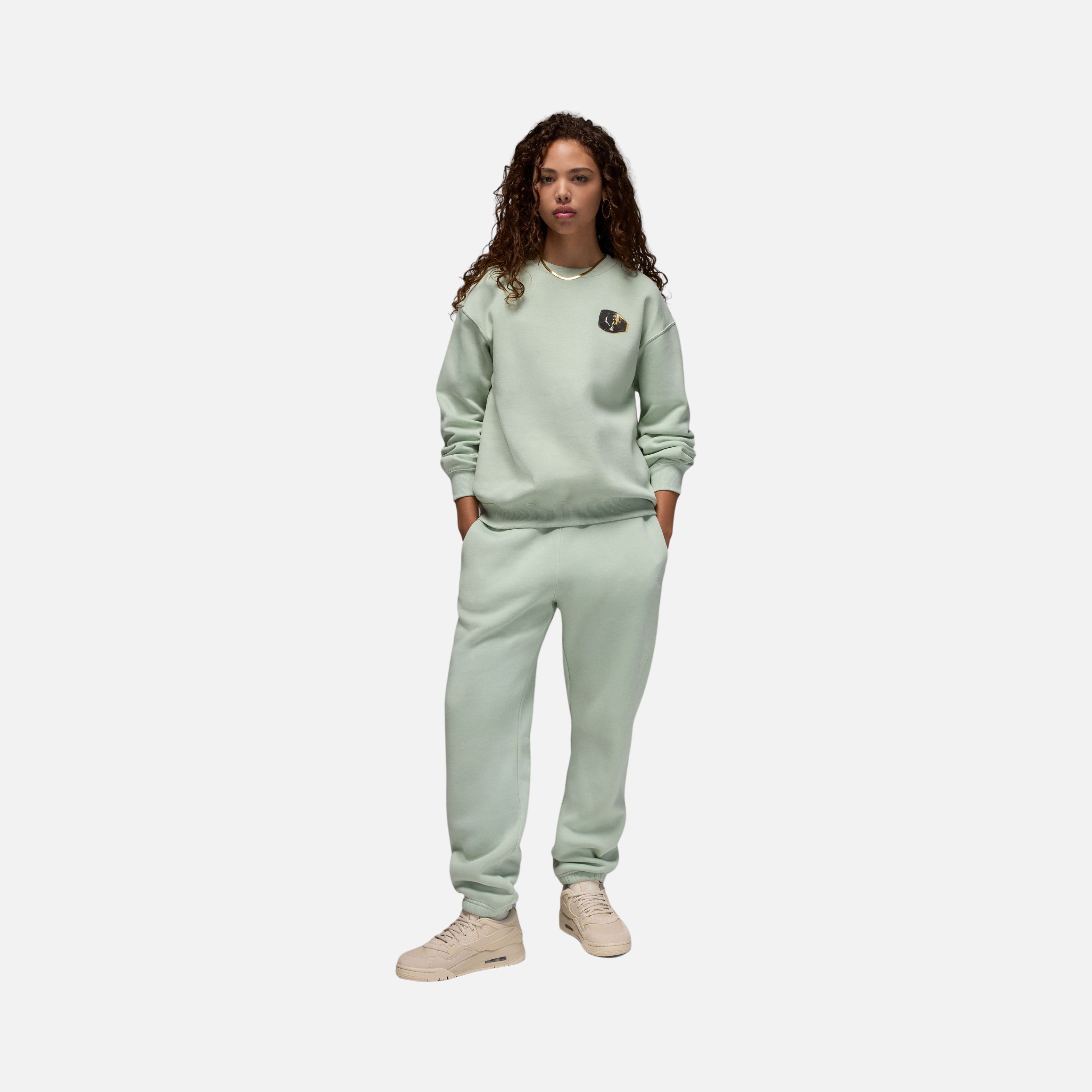 Nike Michael Jordan Brooklyn ''Jewelery Graphics'' Fleece Crew Kadın Sweatshirt