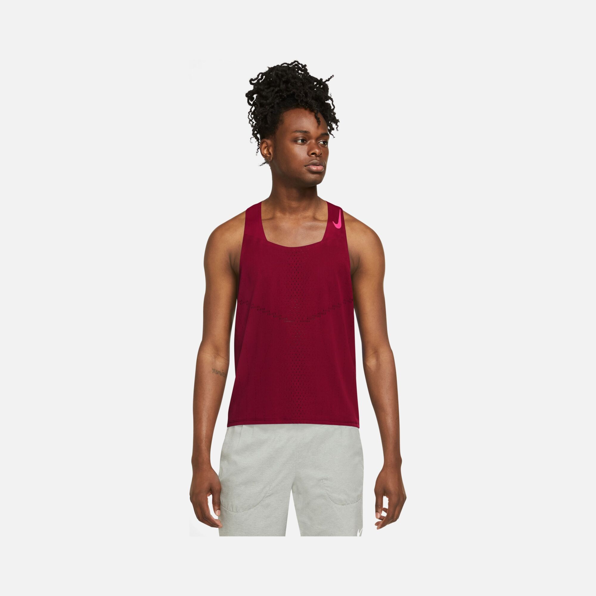 Nike Dri-Fit ADV AeroSwift Singlet Running Racing Erkek Atlet
