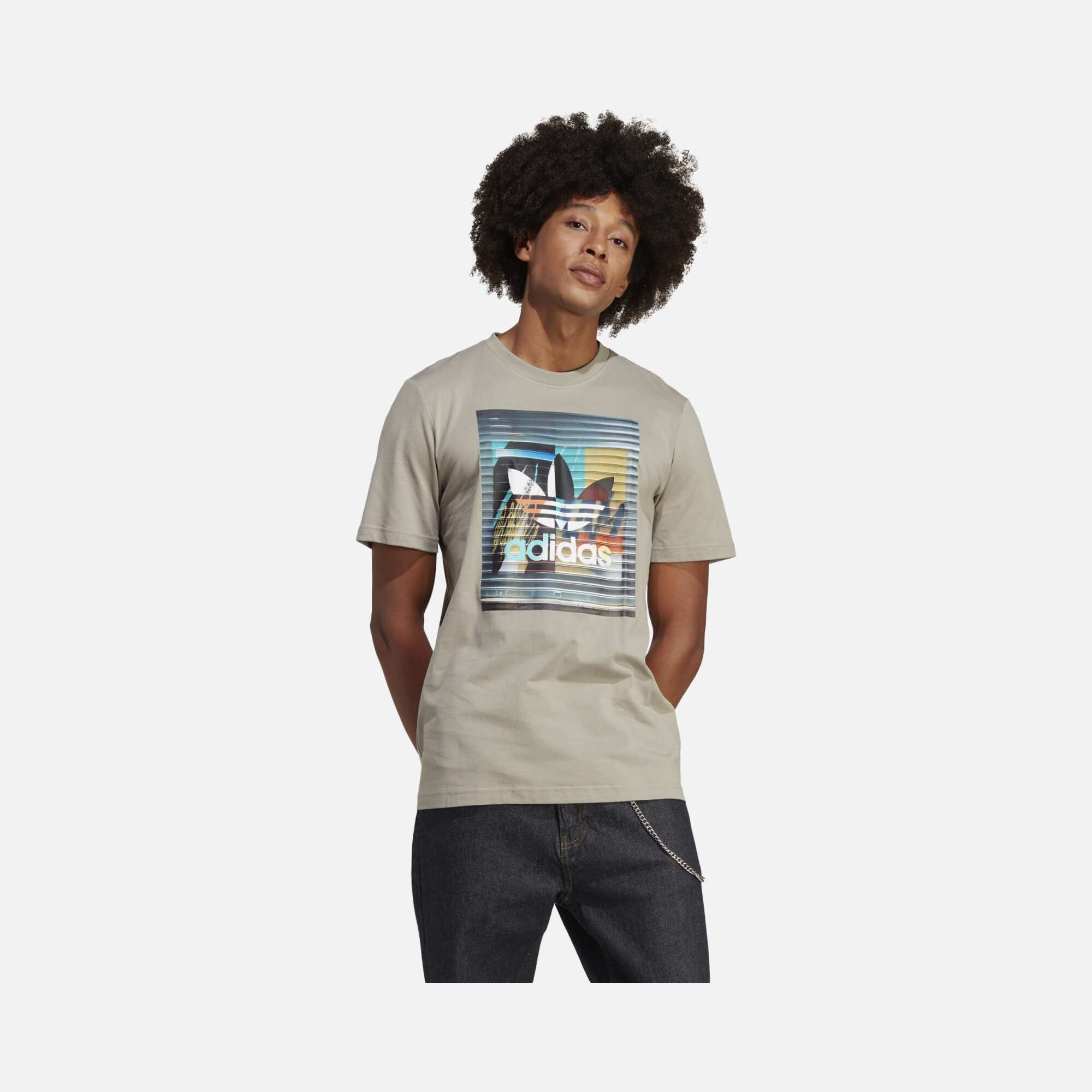 adidas Graphic off the Grid  Short-Sleeve Erkek Tişört