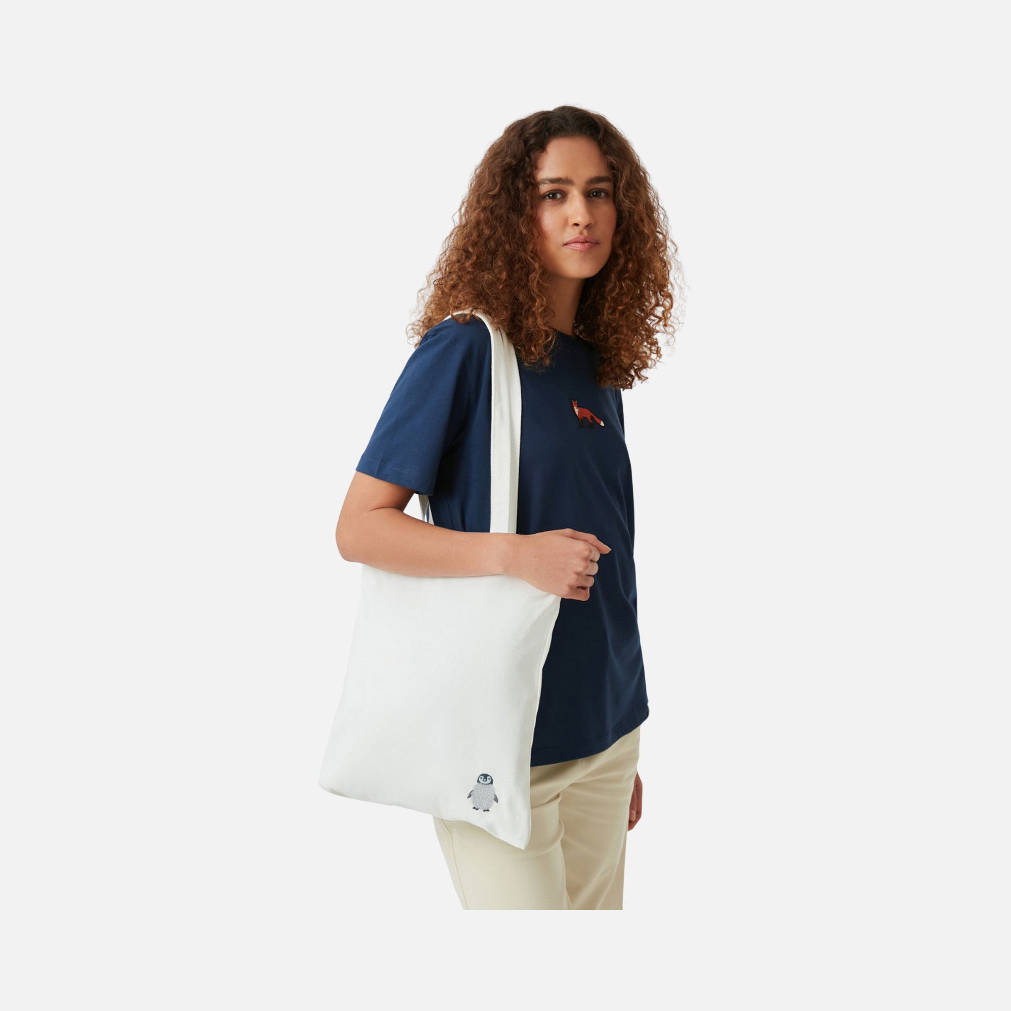 WWF Sportswear Kızıl Tilki Embroidered Short-Sleeve Unisex Tişört