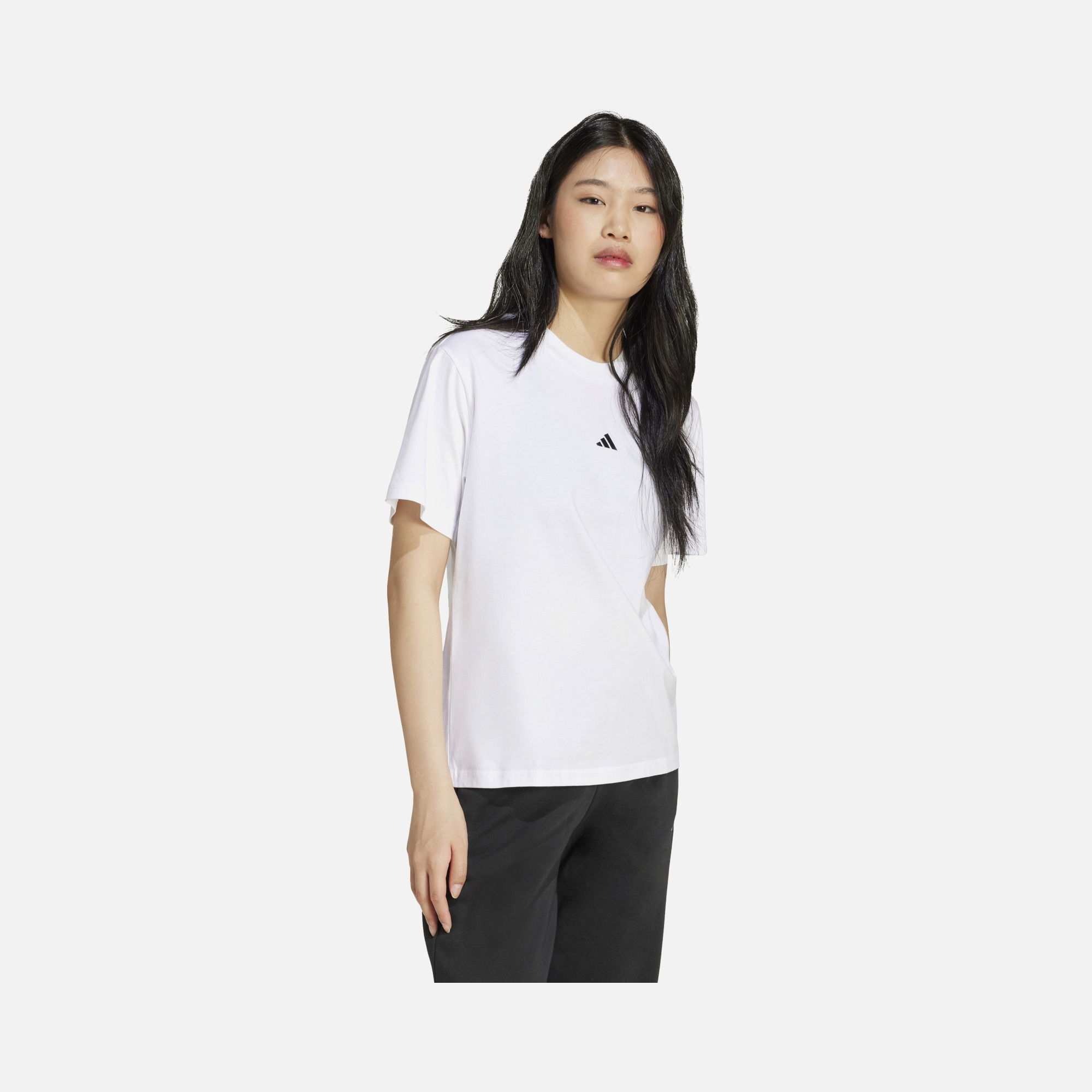 adidas Sportswear Essentials Small Logo Cotton Crew Neck Short-Sleeve Kadın Tişört