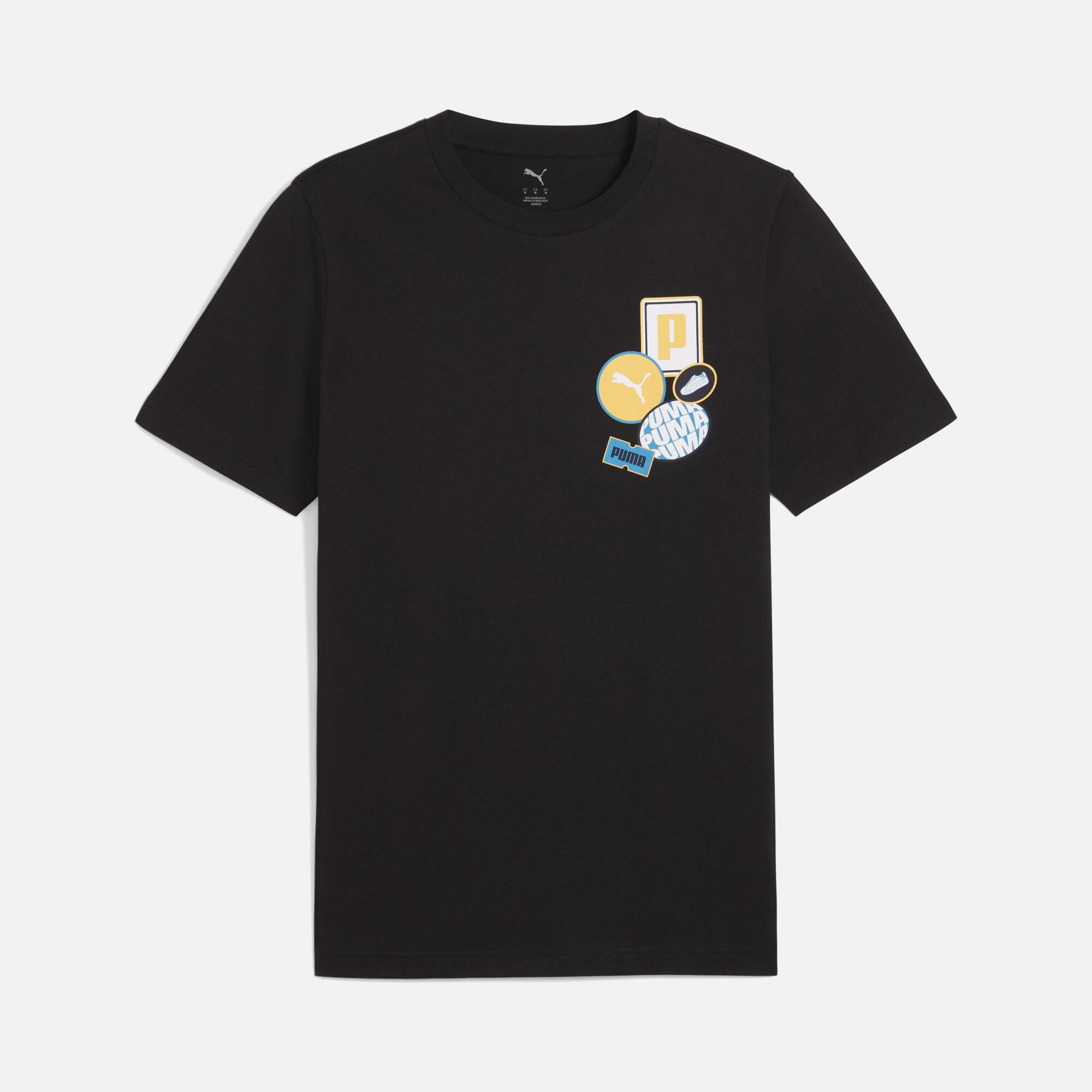 Puma Sportswear Brand Graphics Icon Regular-Fit Short-Sleeve Erkek Tişört