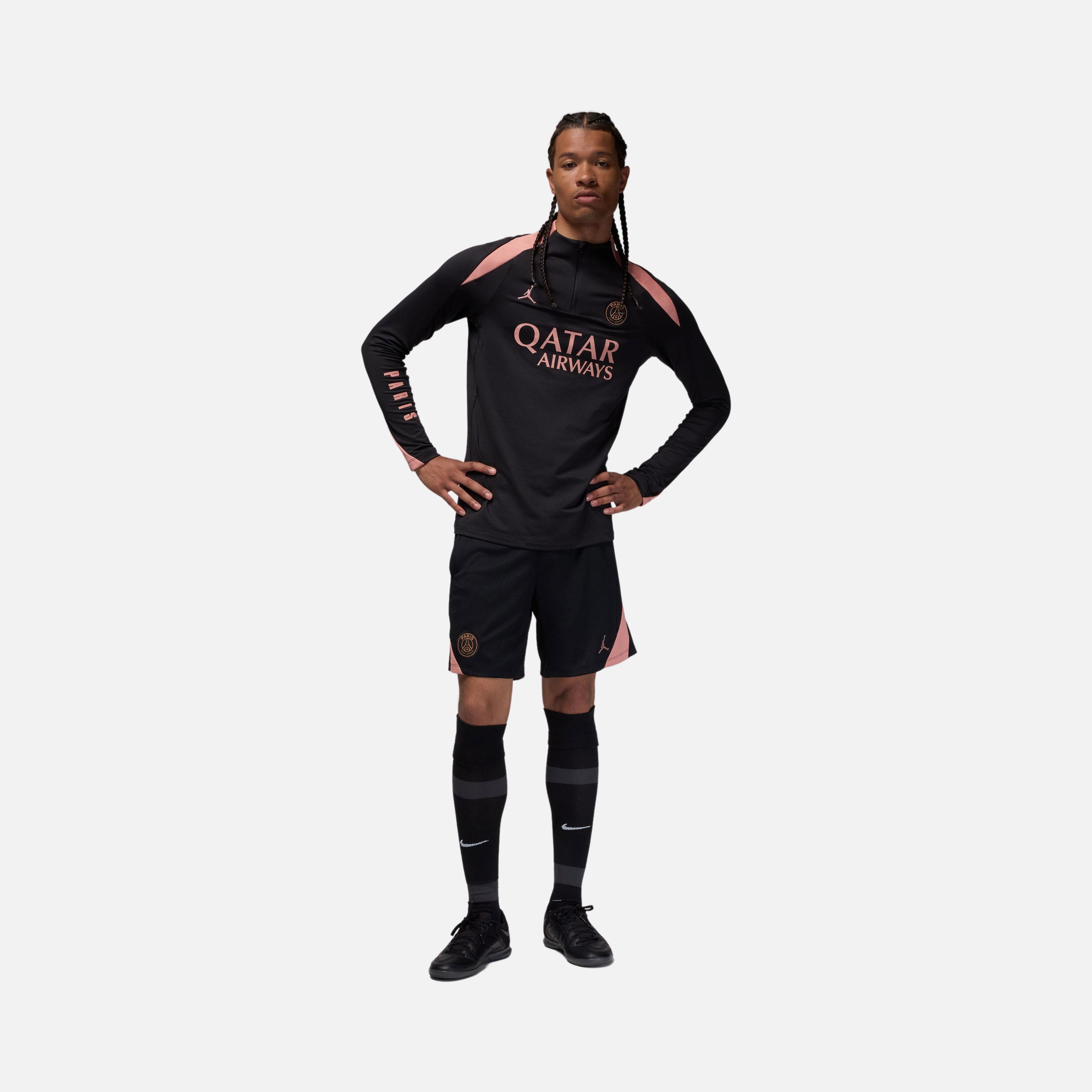 Nike Paris Saint-Germain Dri-Fit Strike Drill 1/2-Zip Long-Sleeve Erkek Tişört