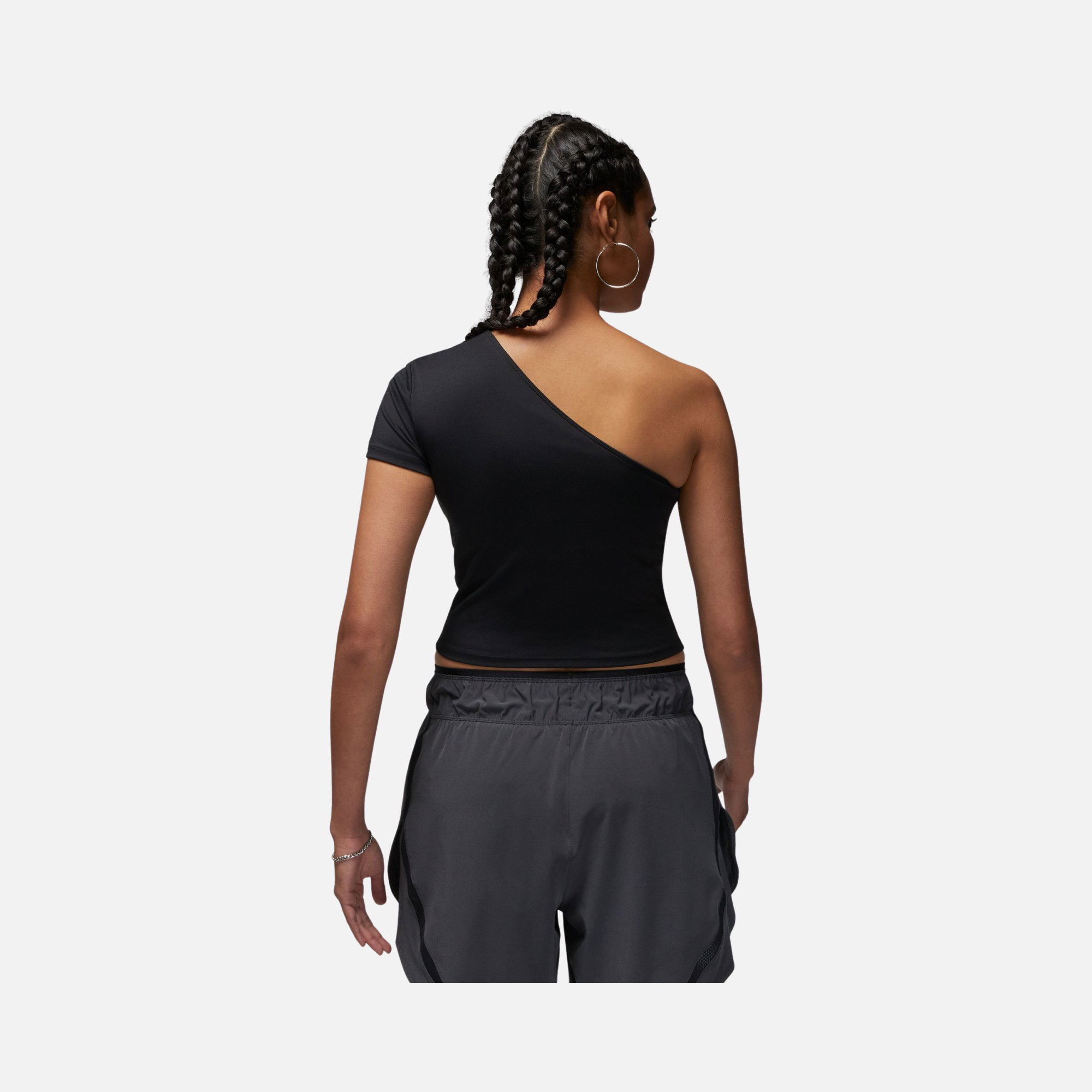 Nike Jordan Dri-Fit Asymmetrical Jumpman Logo One Shoulder Kadın Tişört