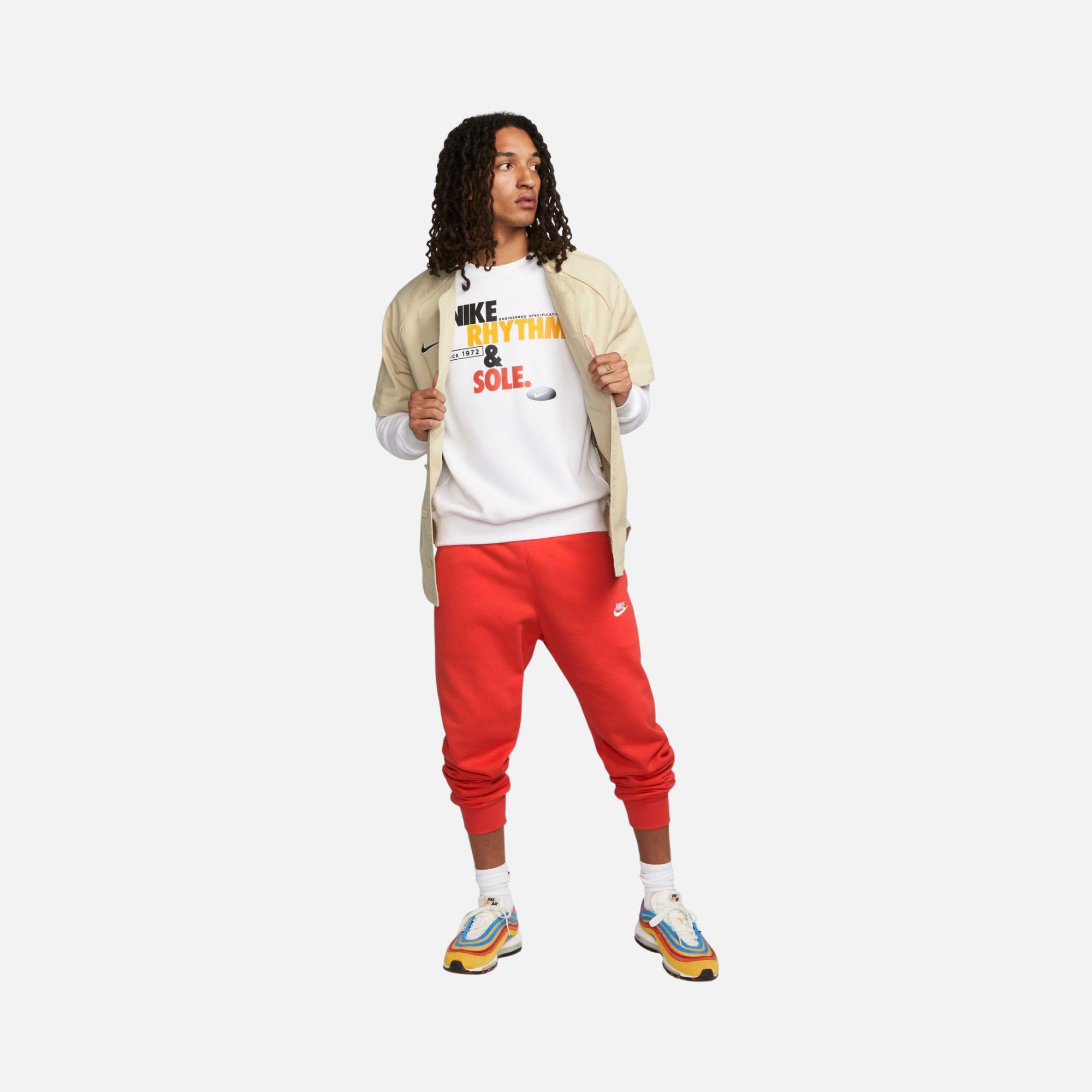Nike Sportswear Fleece Rhythm & Sole Graphic Erkek Sweatshirt