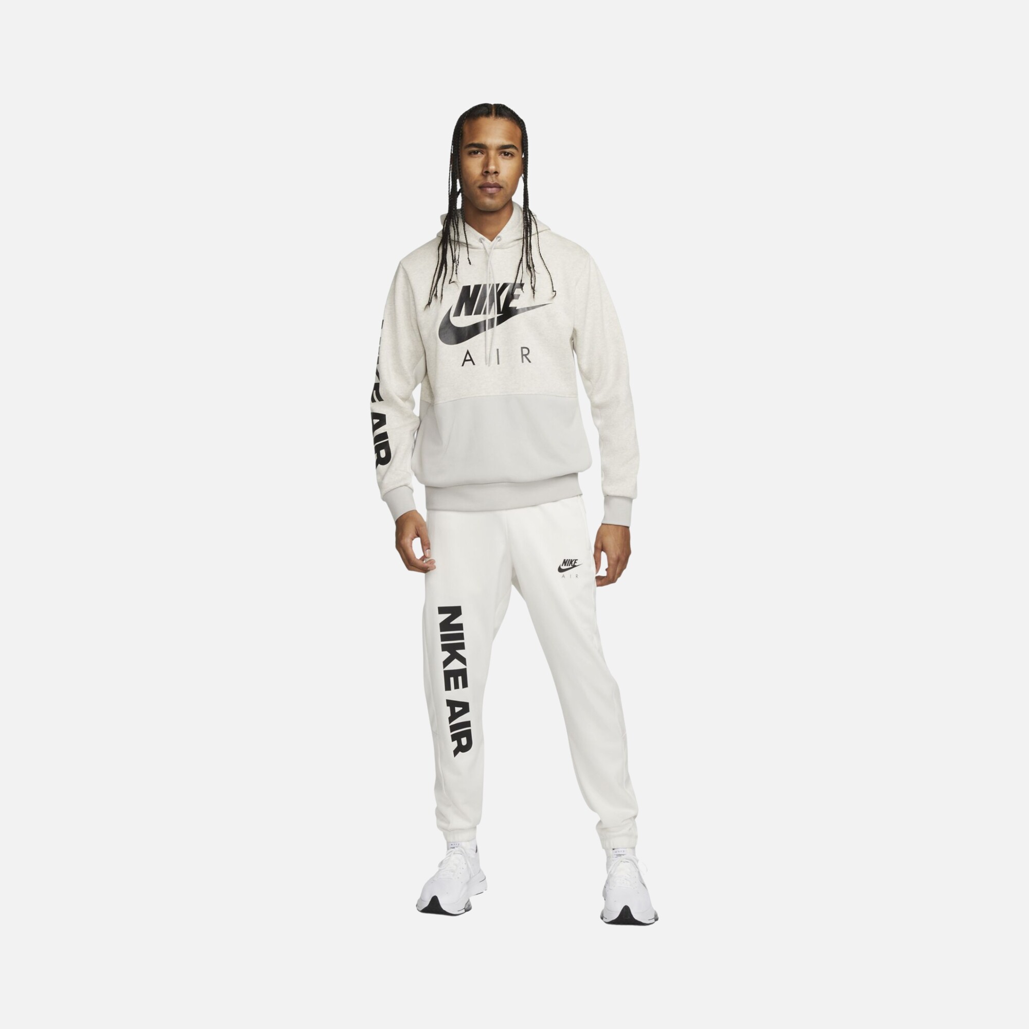 Nike Sportswear Air Brushed-Back Fleece Pullover Hoodie Erkek Sweatshirt
