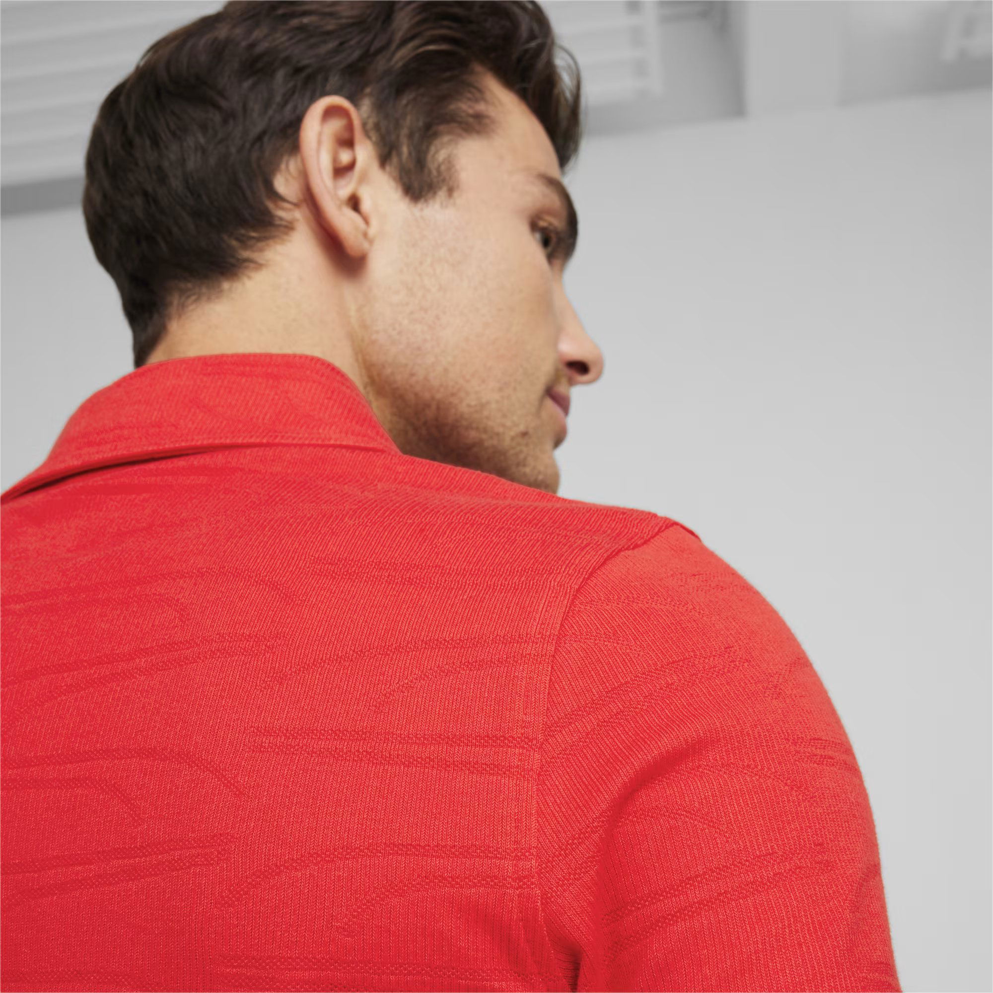 Puma Sportswear Ferrari Style Jacquard Polo Short-Seeve Erkek Tişört