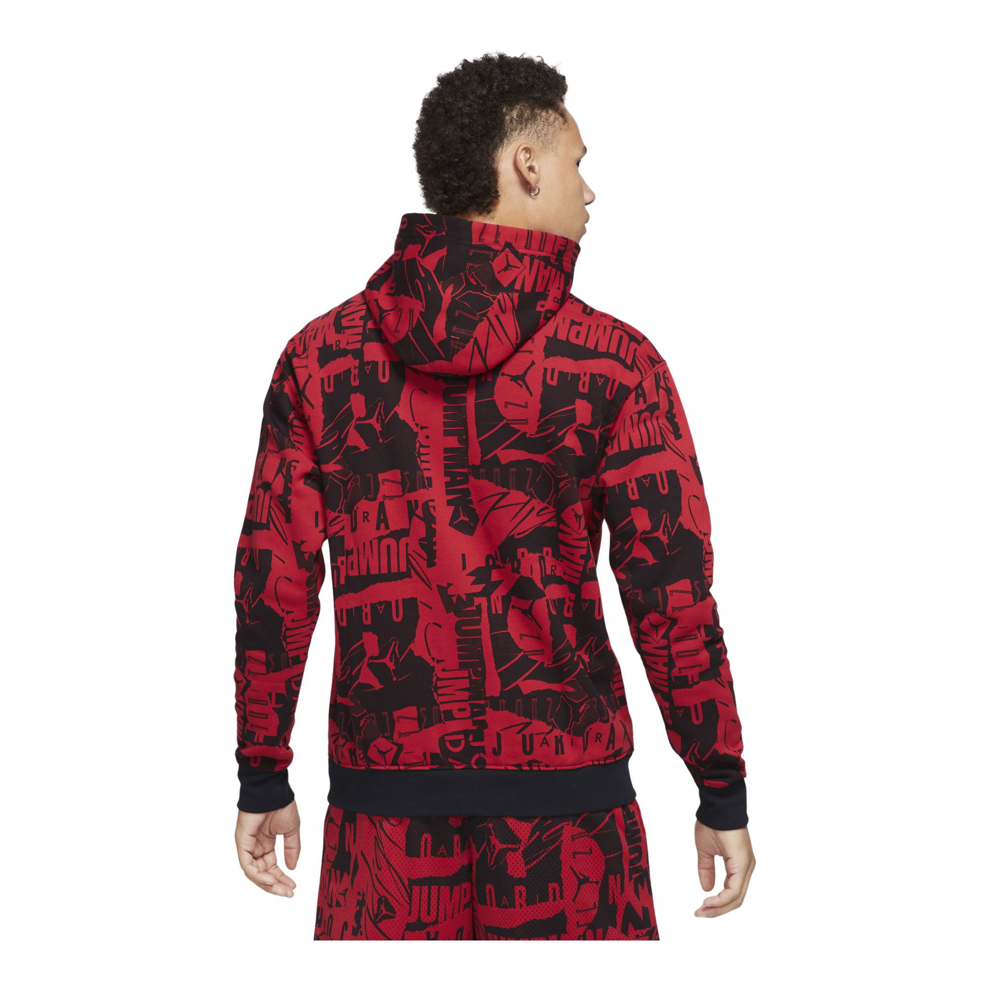 Nike Jordan Essentials Fleece Printed Hoodie Erkek Sweatshirt