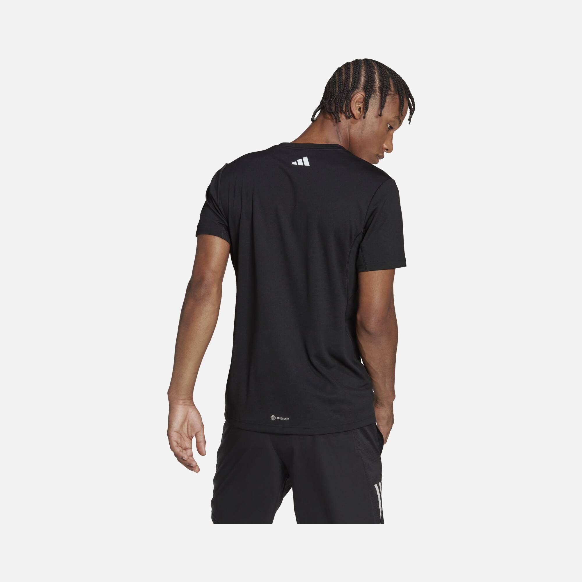 adidas Run Icons 3 Bar Logo Short-Sleeve Erkek Tişört