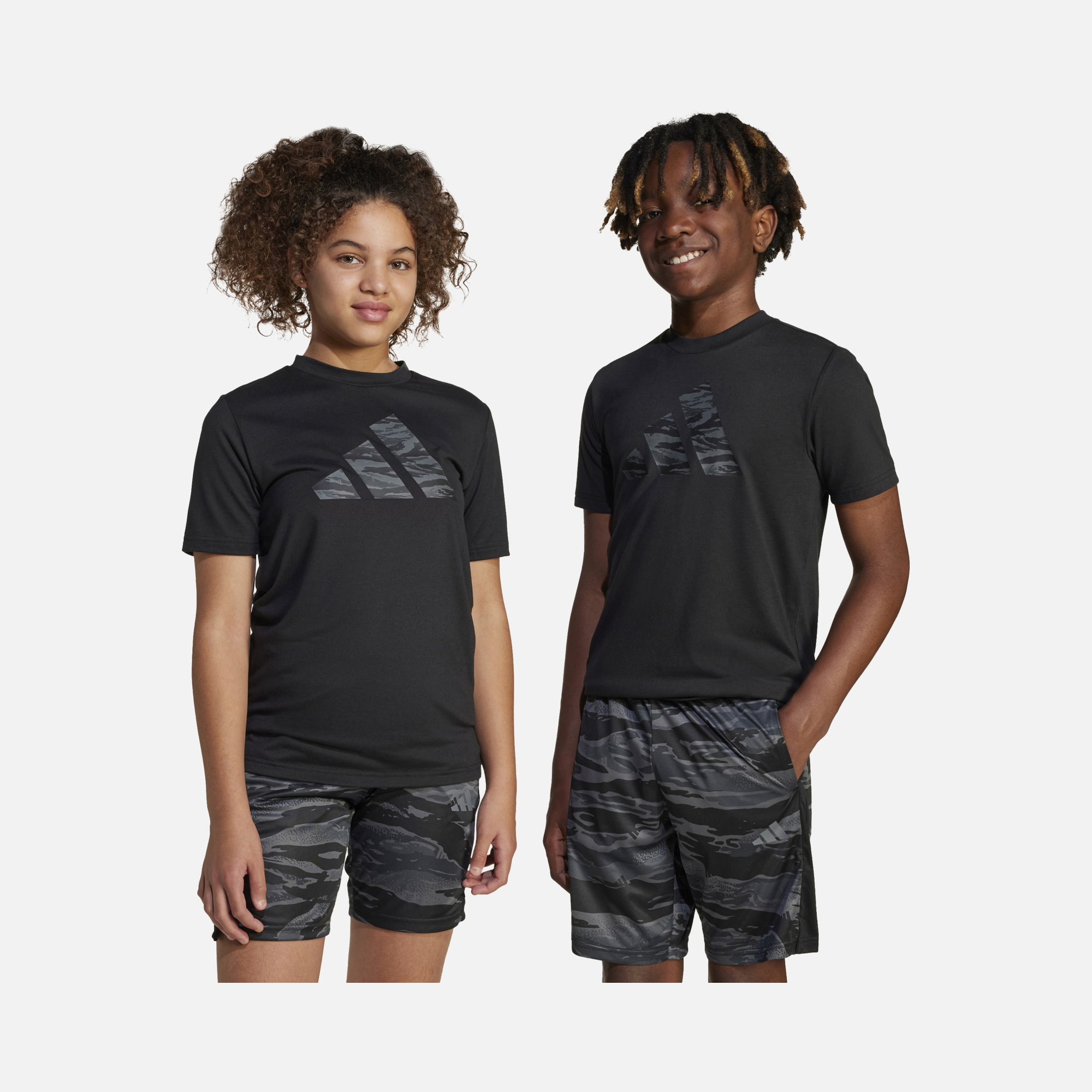 adidas Climacool Essentials Camouflage Printed Training Short-Sleeve Çocuk Tişört