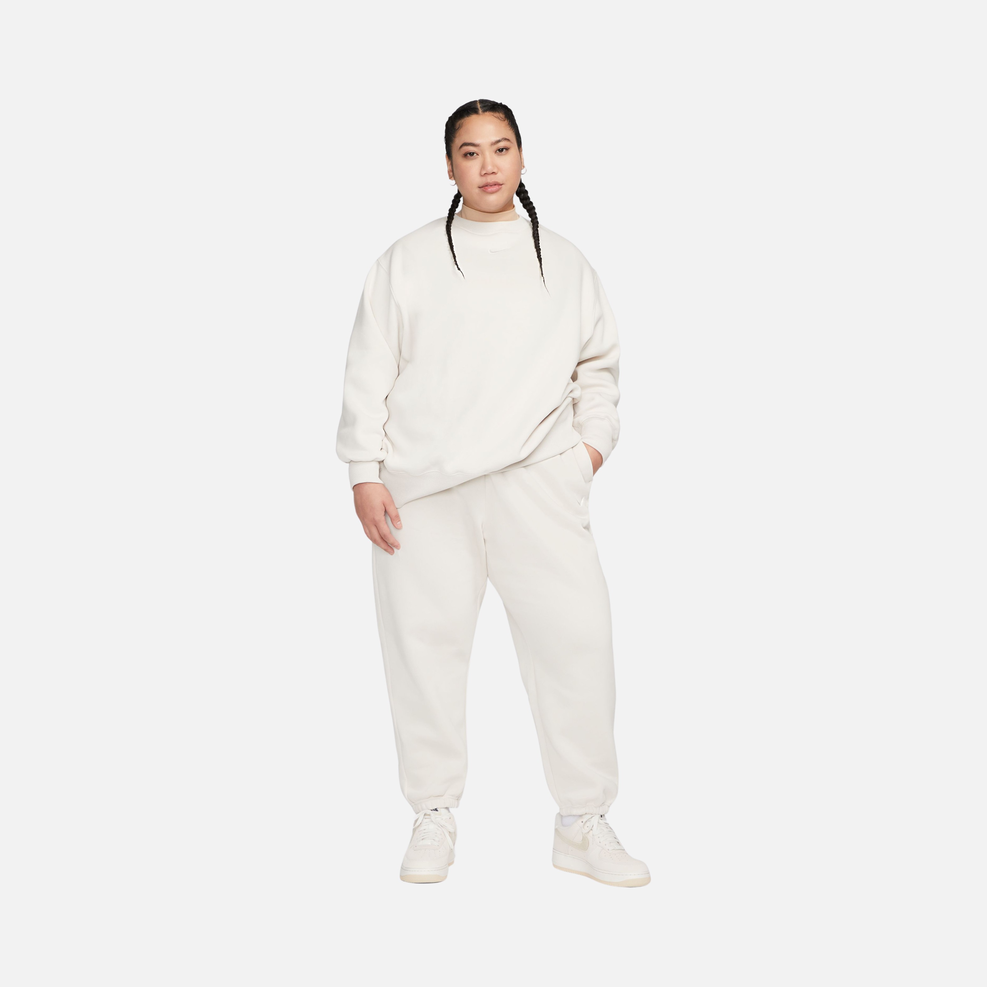 Nike Sportswear Phoenix Fleece Oversized Crew-Neck (Plus Size) Kadın Sweatshirt