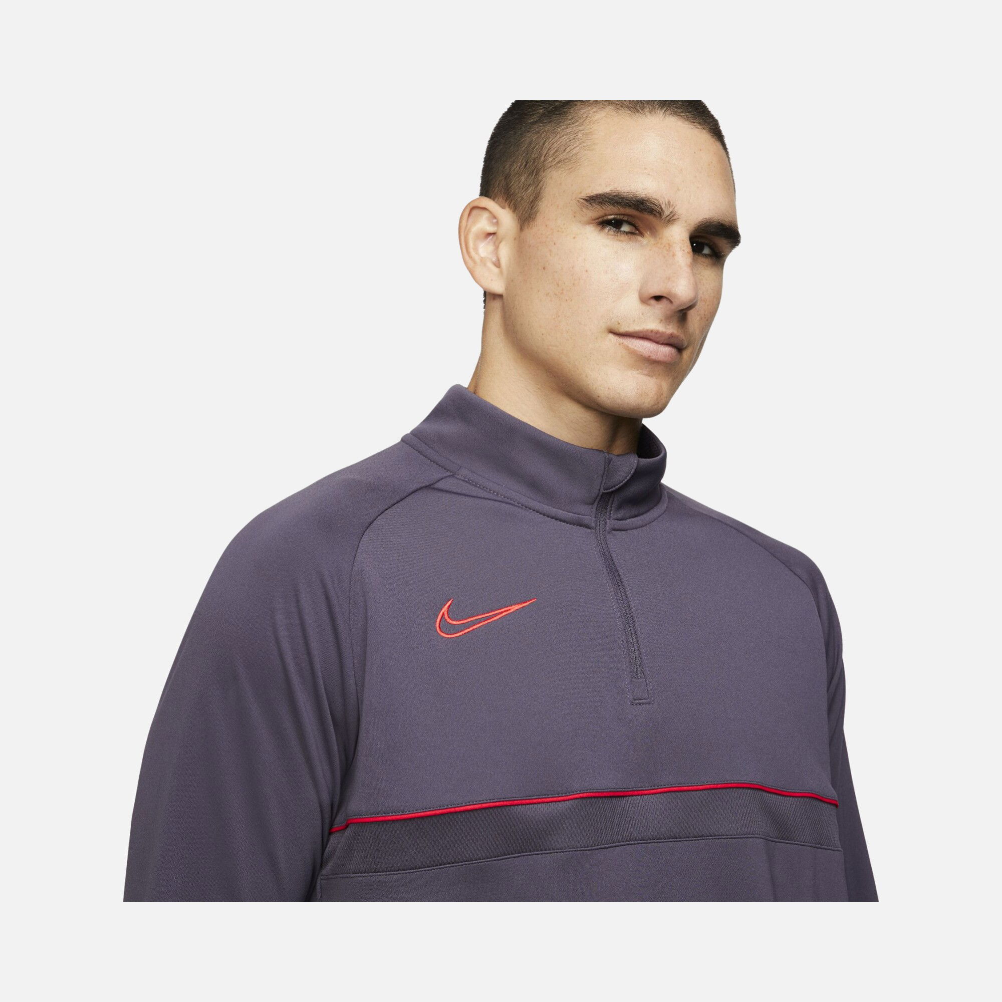 Nike Dri-Fit Academy Football Drill Half-Zip Long-Sleeve Erkek Tişört