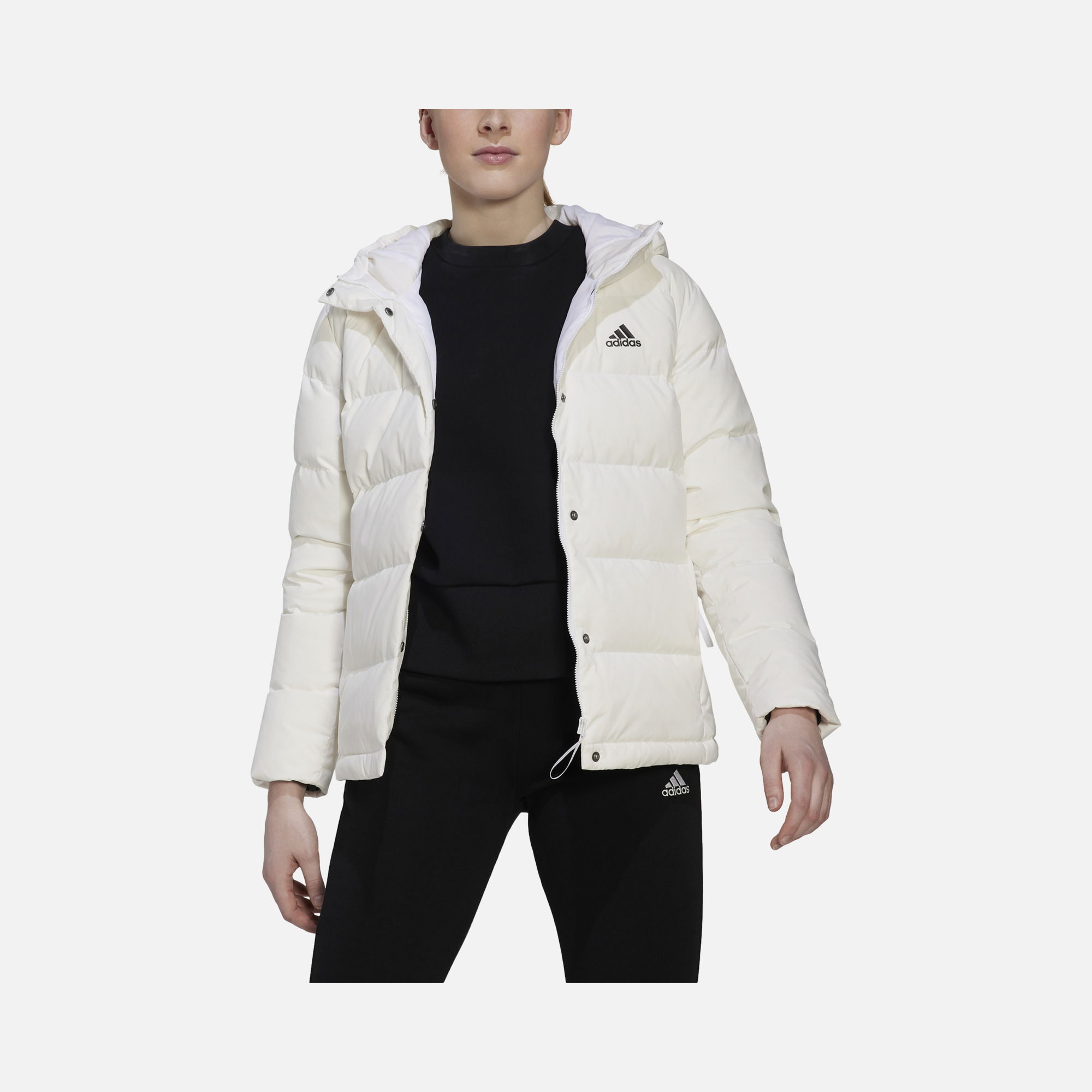 adidas Sportswear Helionic 600 Filled Bird Feathers Full-Zip Hoodie Kadın Mont