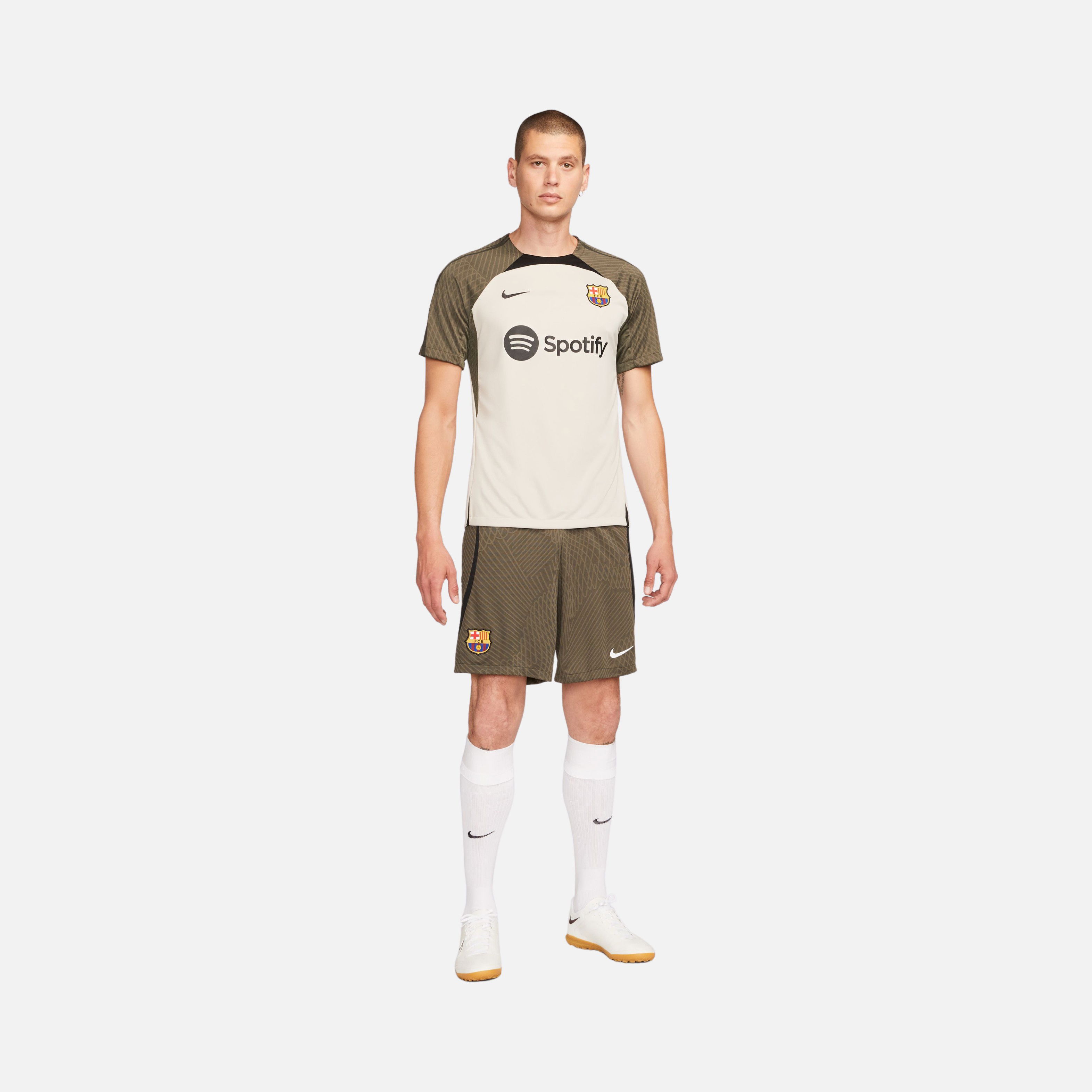 Nike FC Barcelona Strike Dri-Fit Knit Soccer Short-Sleeve Erkek Tişört