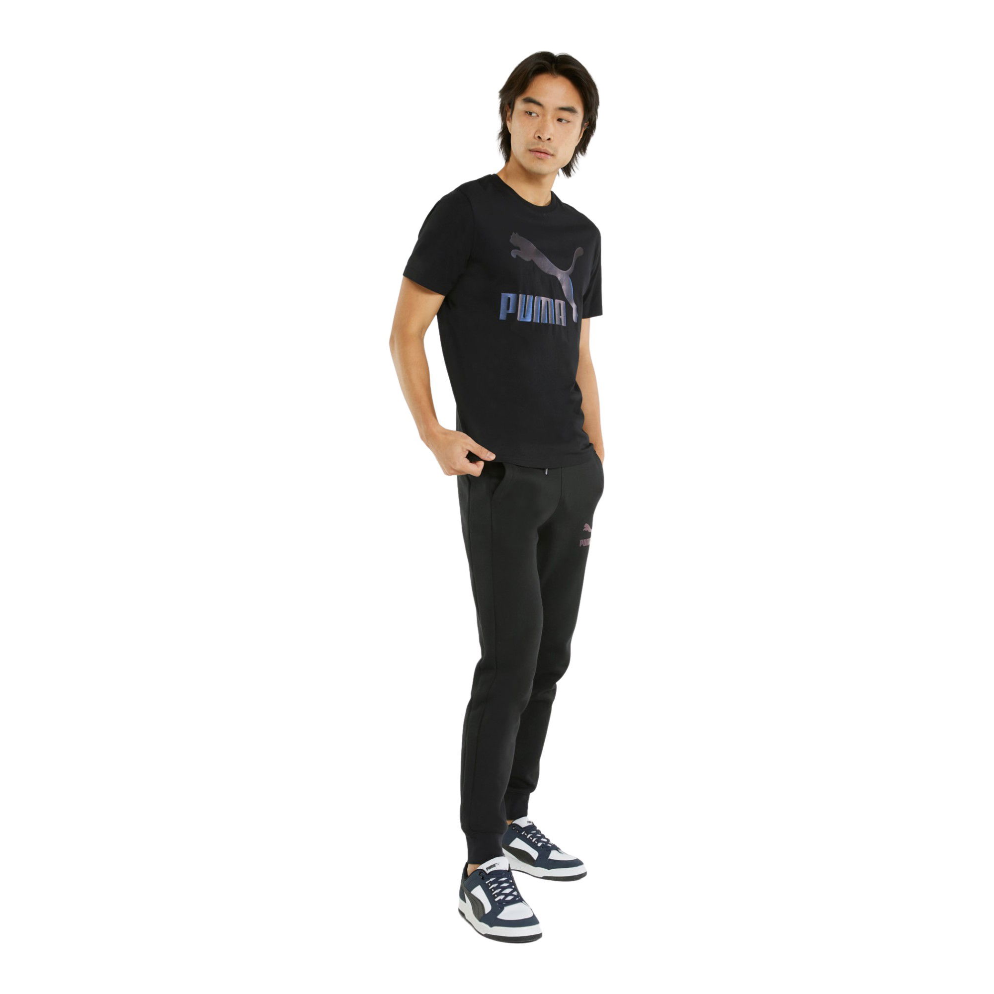 Puma Classics Logo Metallic Short-Sleeve Erkek Tişört