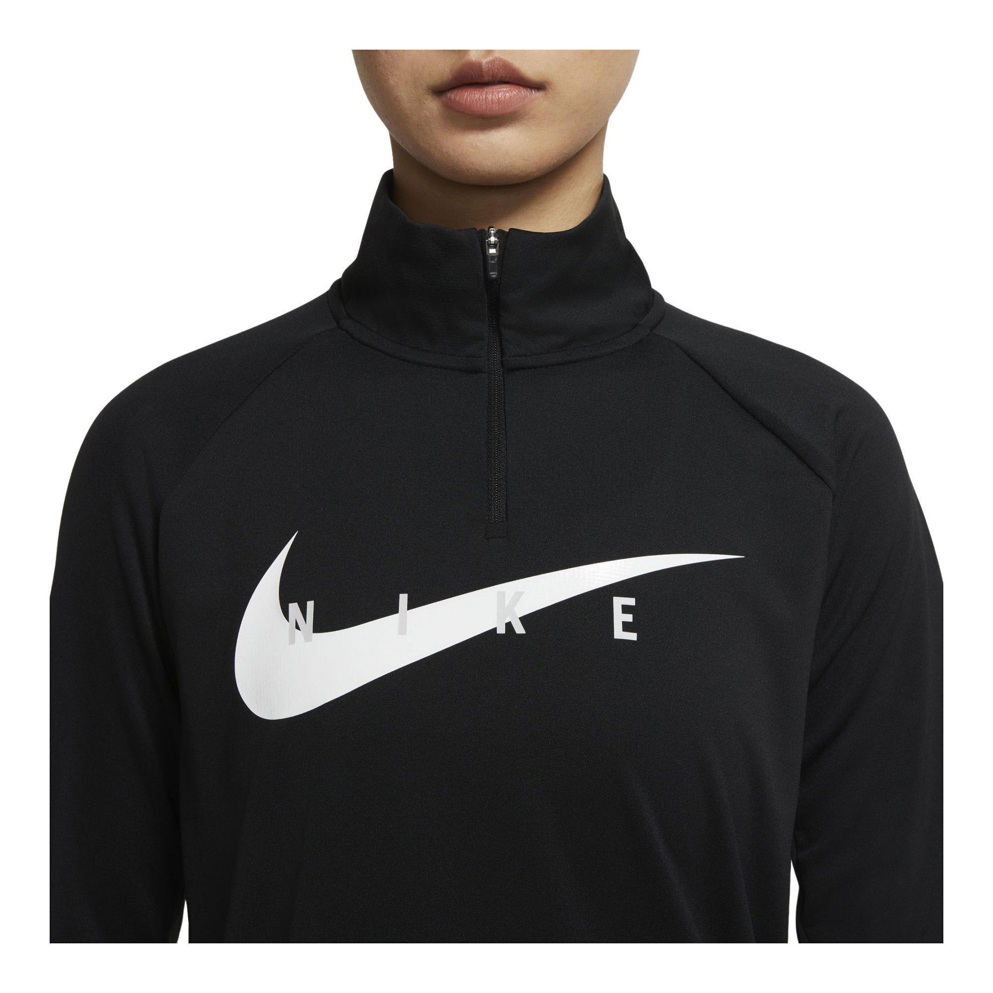 Nike Swoosh Running Half-Zip Long-Sleeve Kadın Tişört