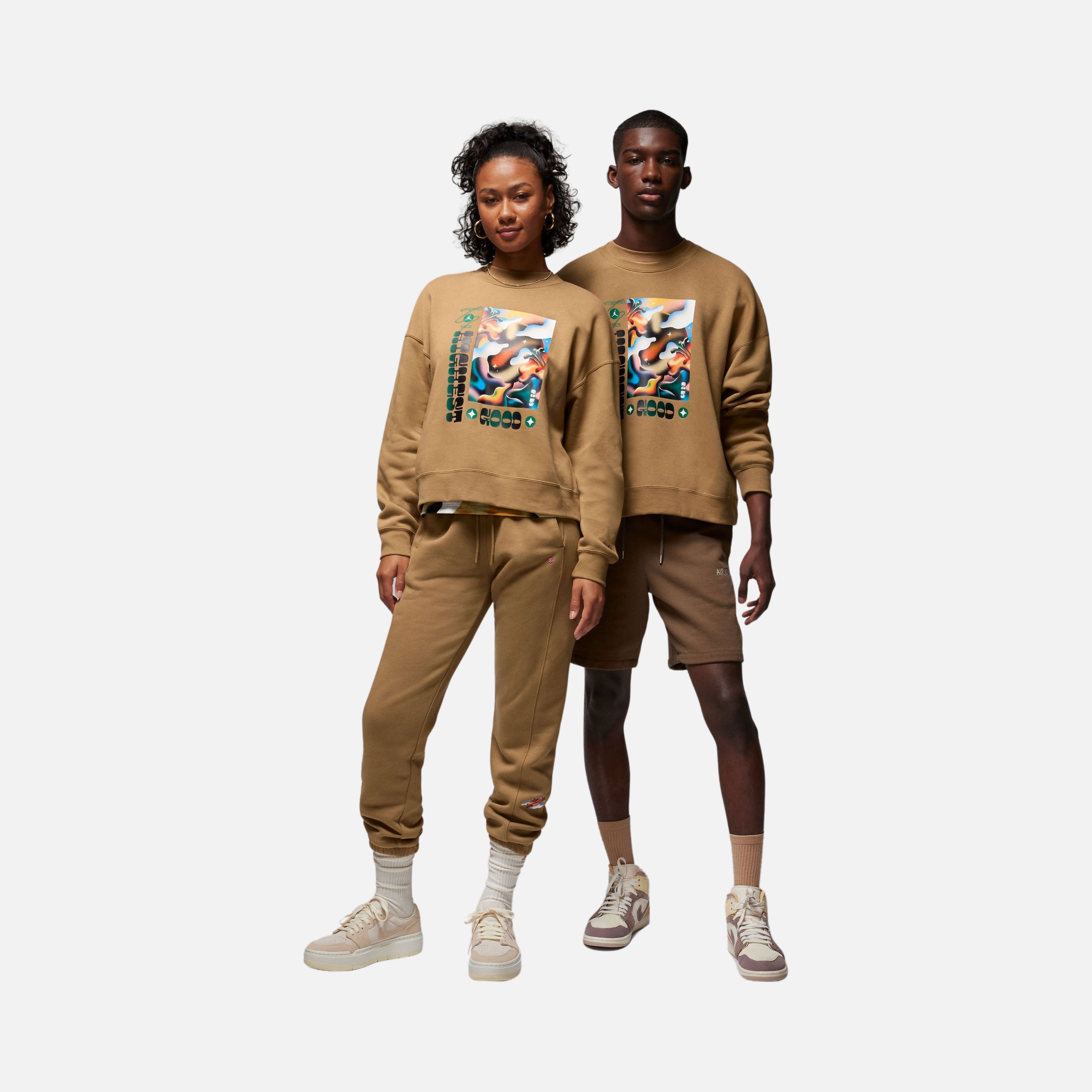 Nike Jordan Essentials ''by Jordan Moss Artist Series'' Brooklyn Fleece Kadın Sweatshirt