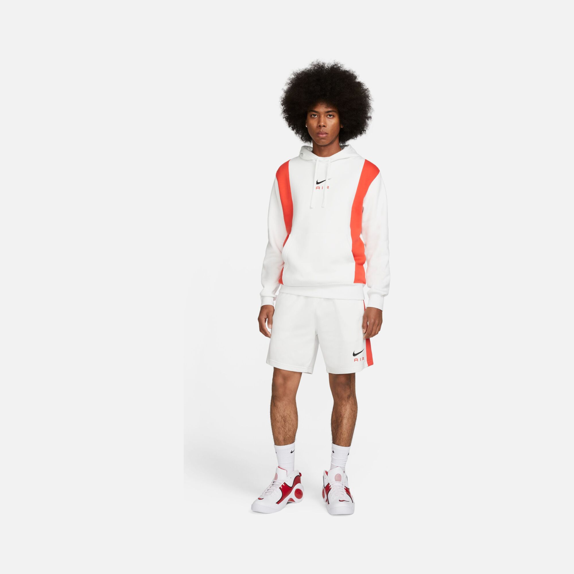 Nike Sportswear Swoosh Air Fleece Pullover Hoodie Erkek Sweatshirt