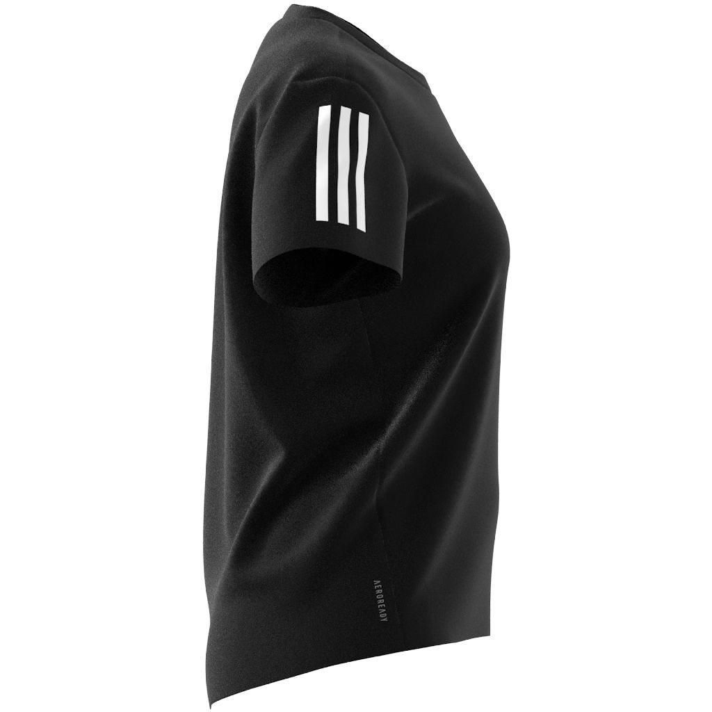 adidas AEROREADY Run Own The 3-Stripes Crew Neck Running Short-Sleeve Kadın Tişört