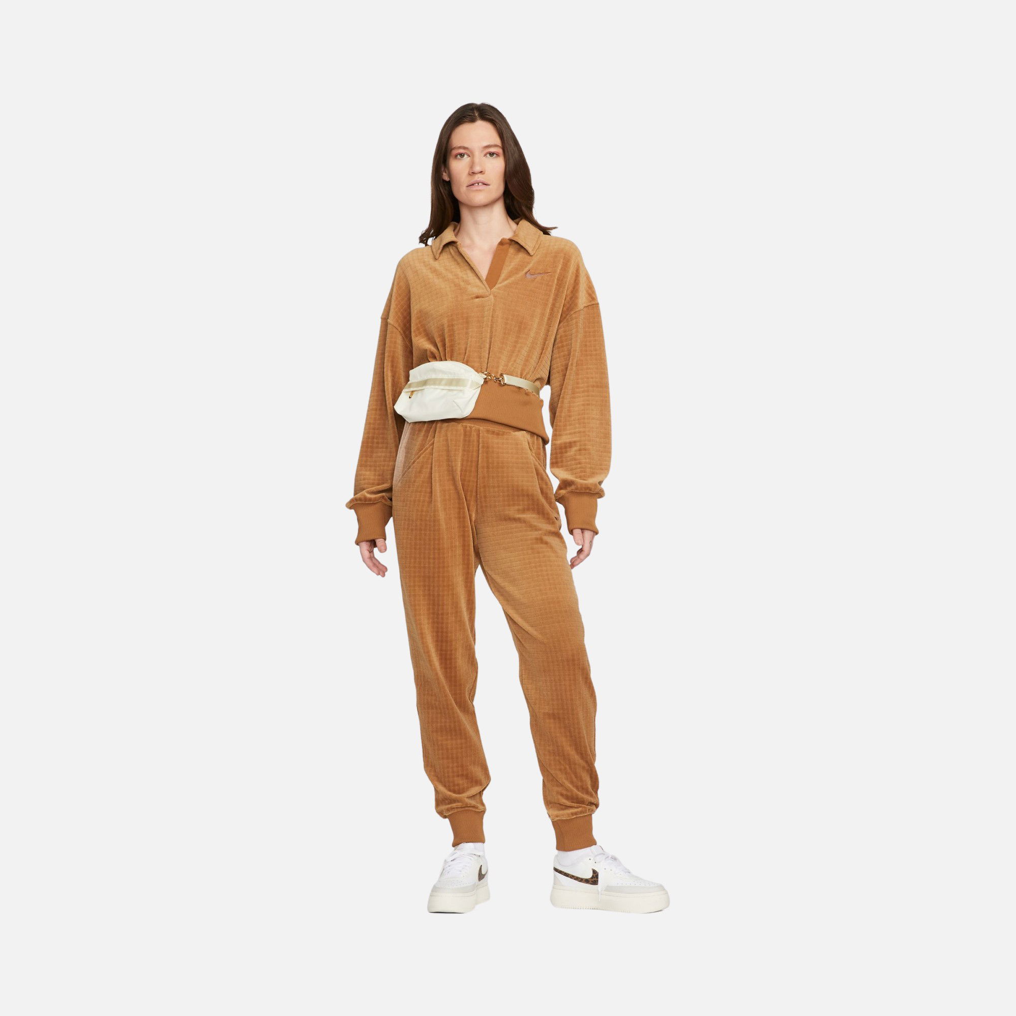 Nike Sportswear A1 Velour Polo Collar Kadın Sweatshirt