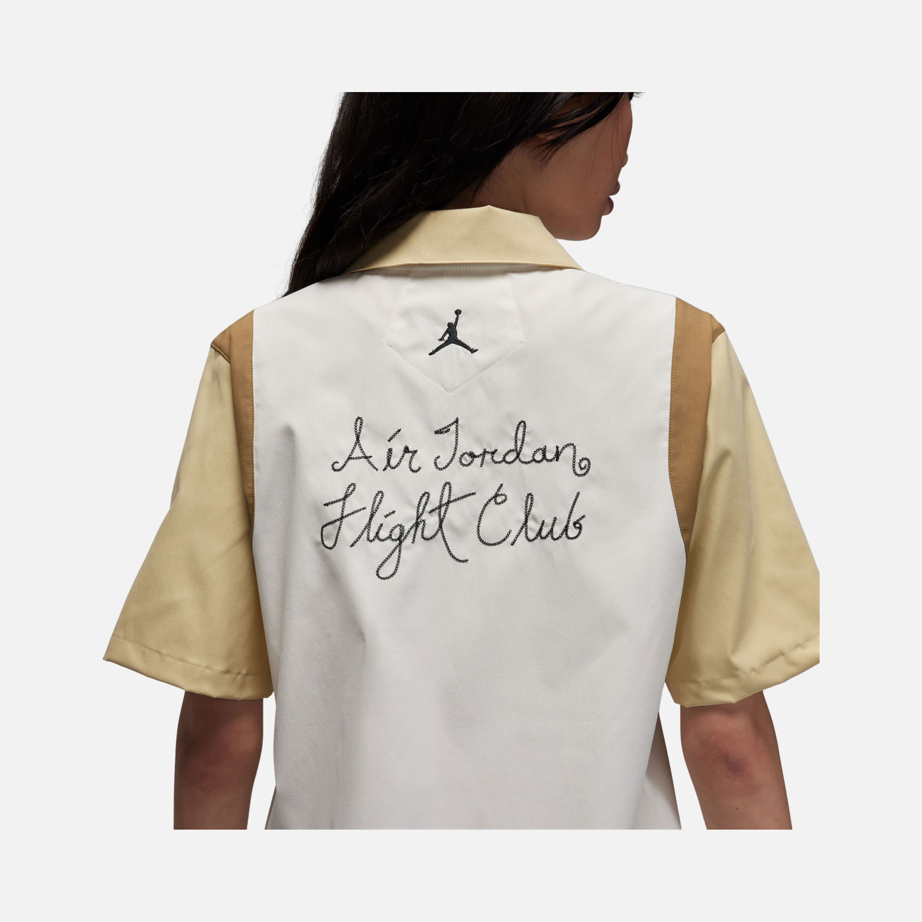 Nike Jordan Full Button-Down Short-Sleeve Kadın Gömlek