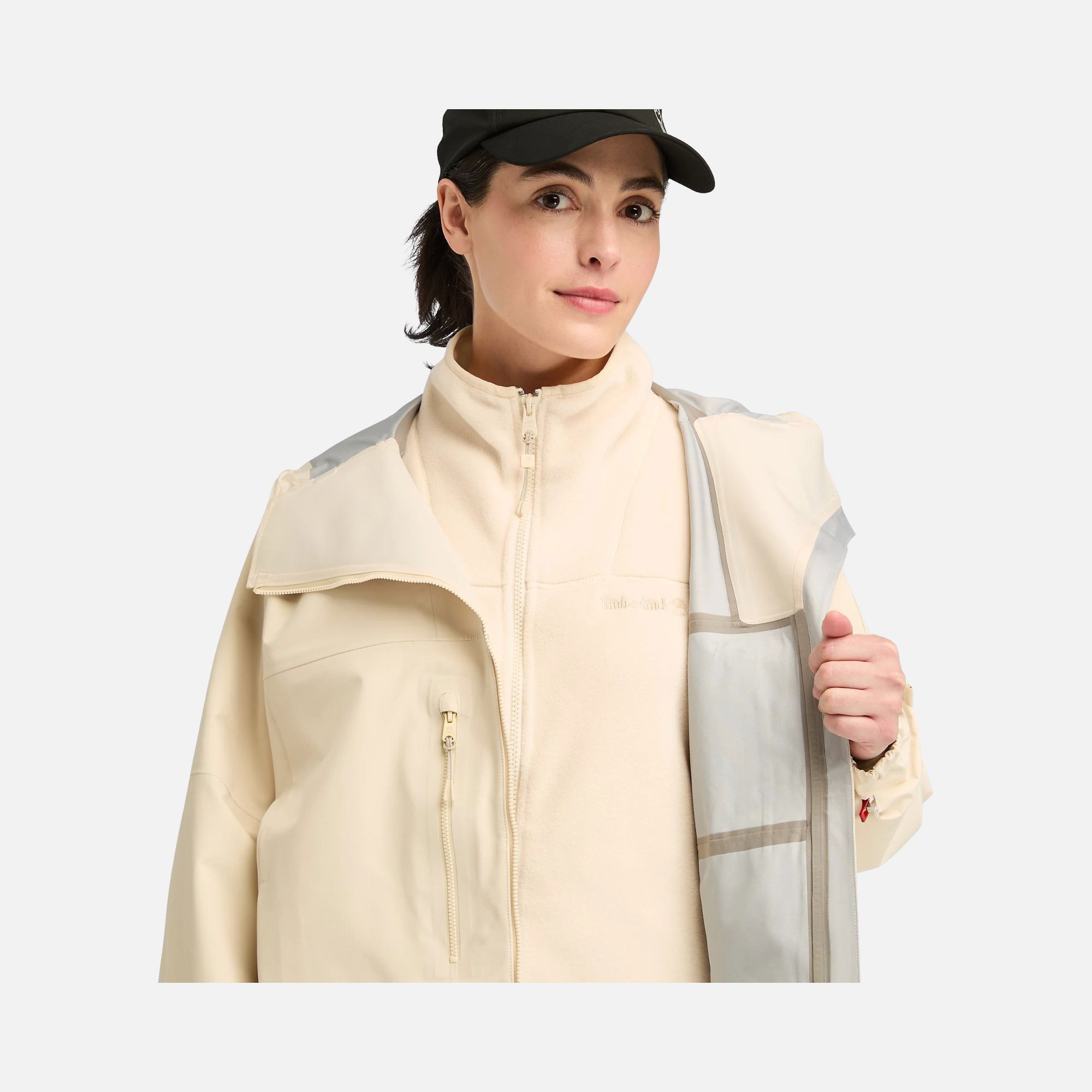 Timberland Caps Ridge Mobi Flex Tech 3L Waterproof Full-Zip Hoodie Kadın Ceket