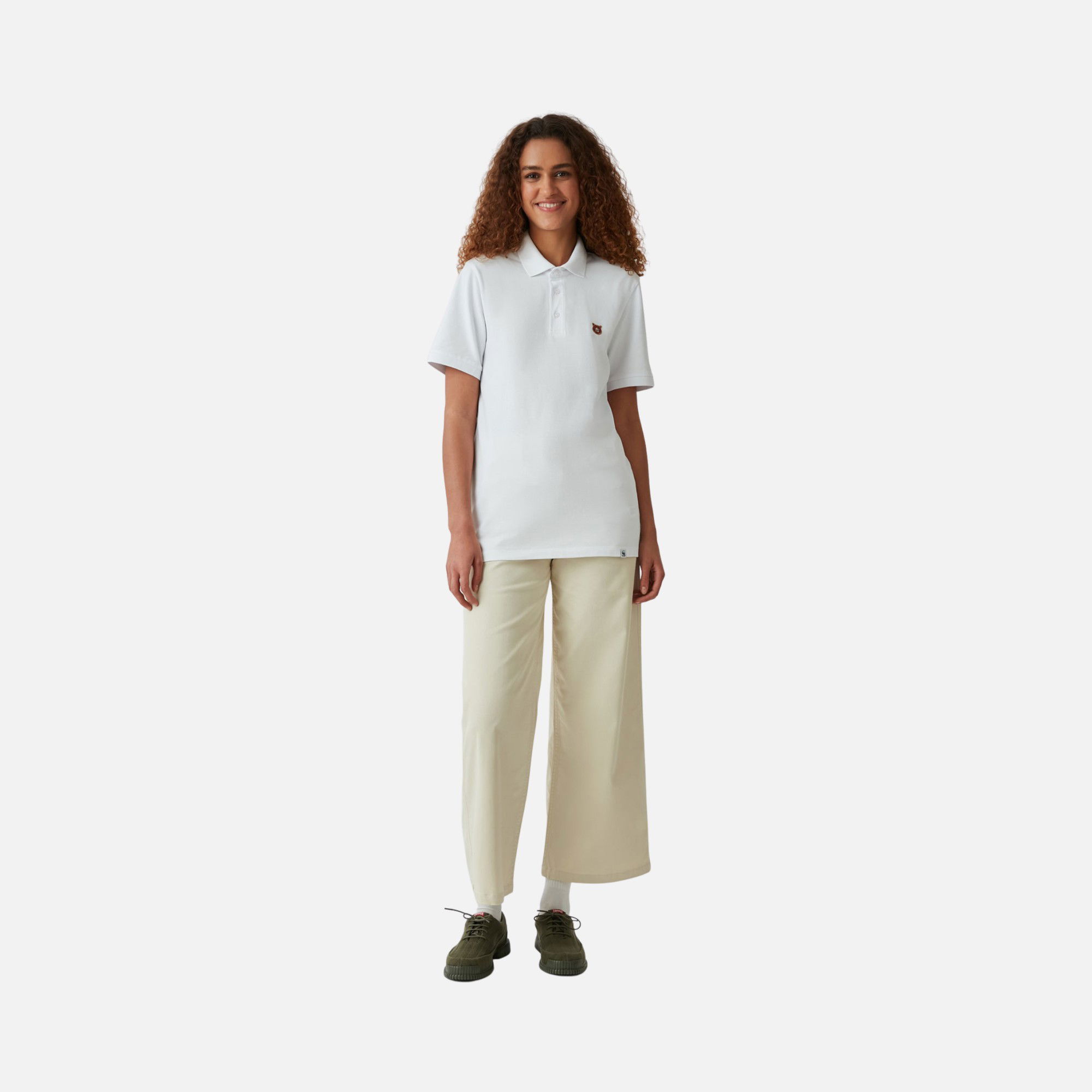 WWF Sportswear Bozayı Embroidered Regular-Fit Polo Collar Short-Sleeve Unisex Tişört