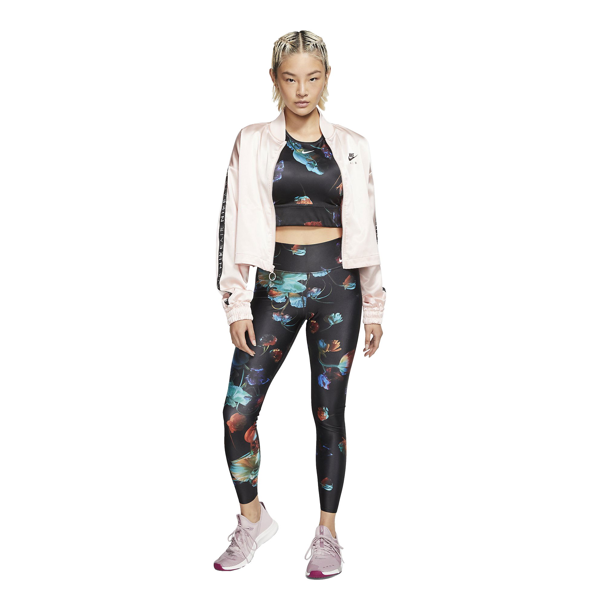 Nike Medium-Support Floral Sports Kadın Büstiyer