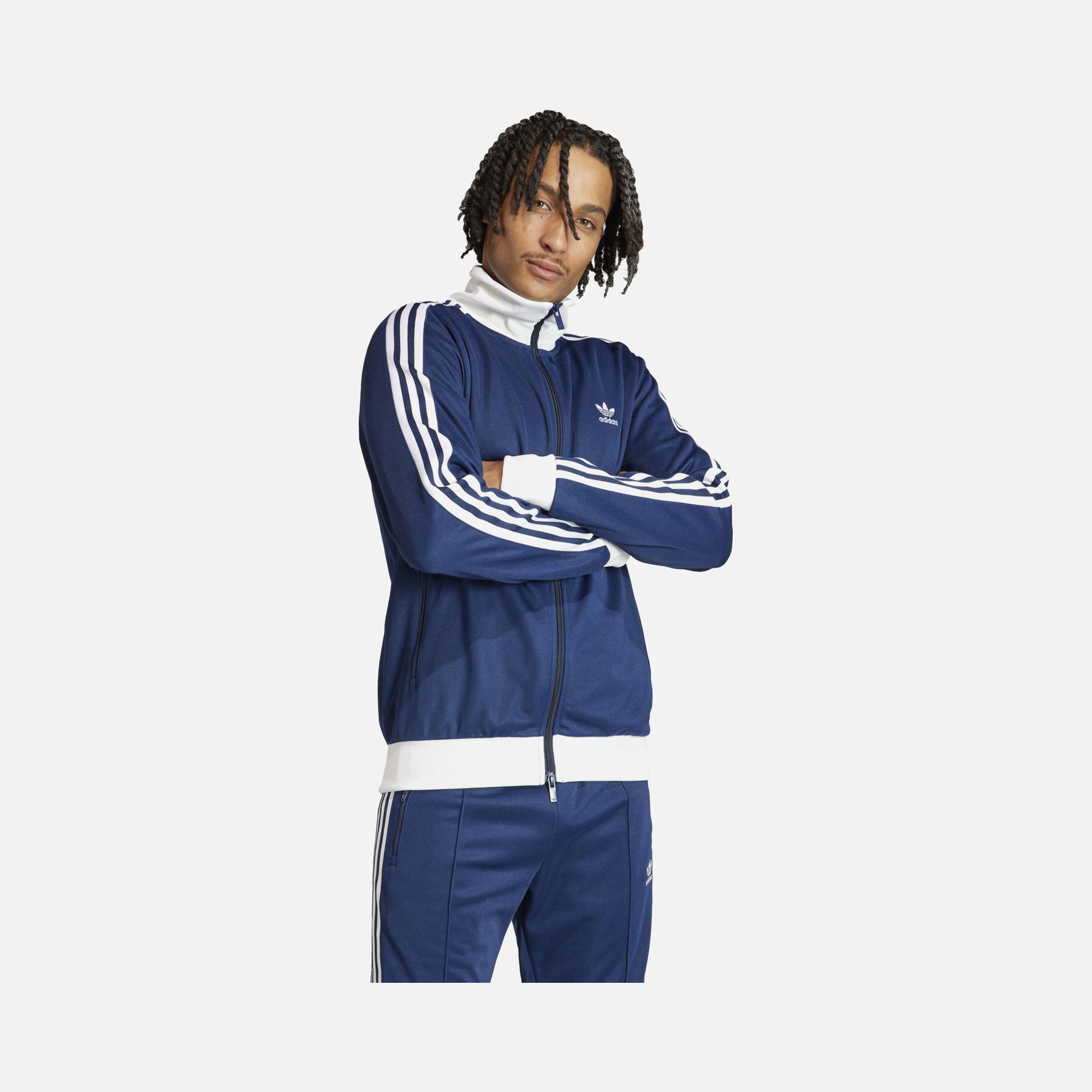 adidas Originals Adicolor Classics Beckenbauer 3-Stripes Full-Zip Erkek Ceket