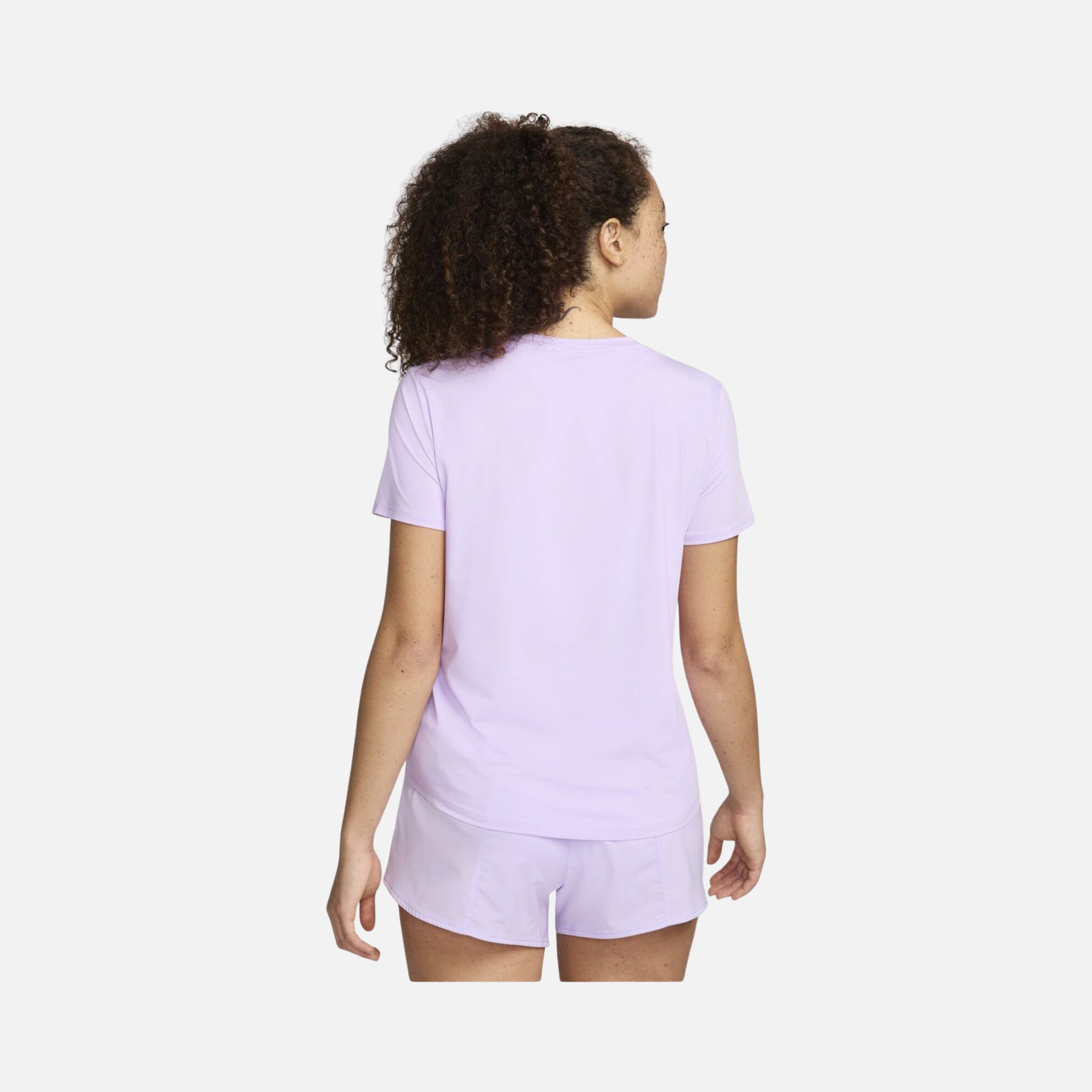 Nike One Dri-Fit Printed Swoosh Logo Running Short-Sleeve Kadın Tişört