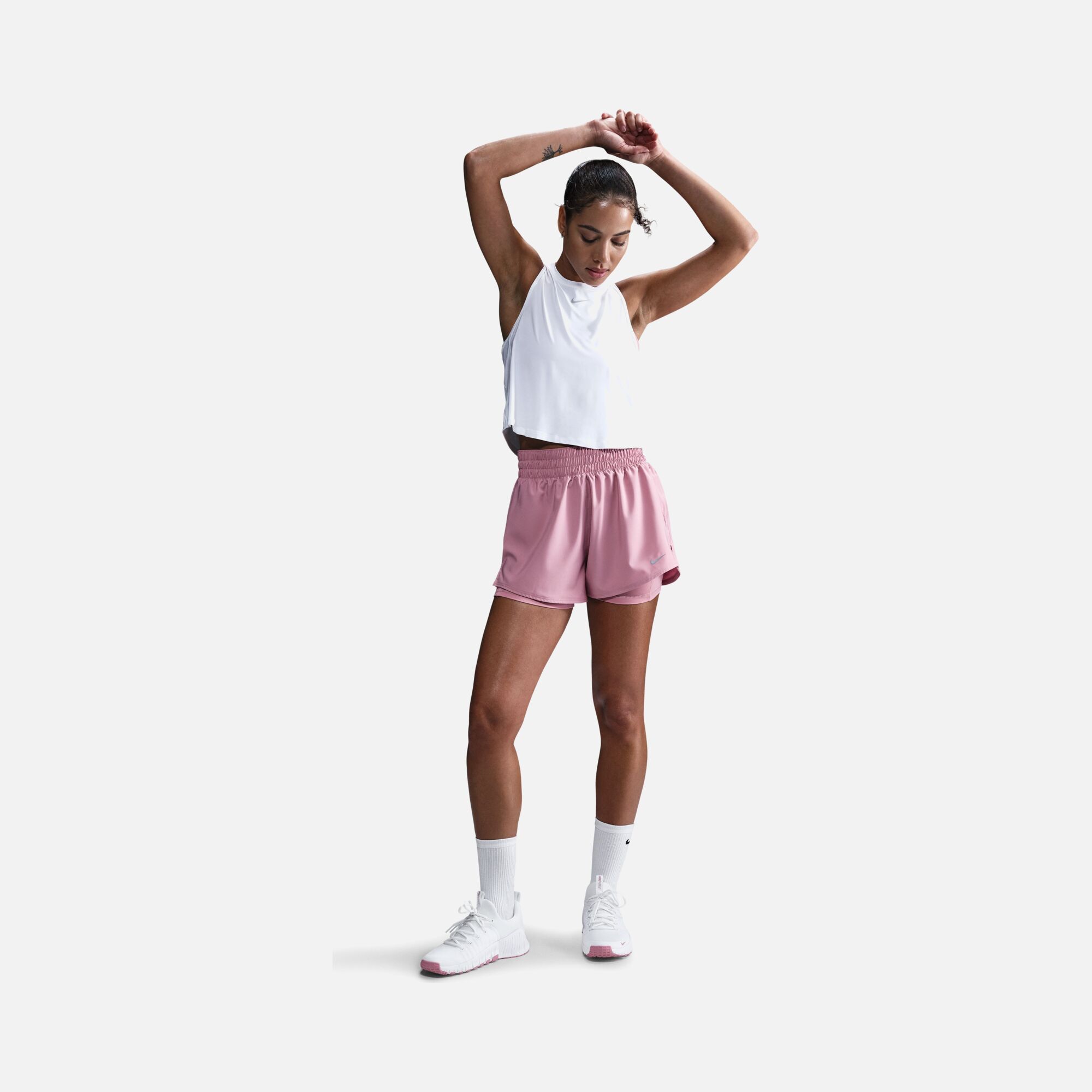 Nike Dri-Fit One High-Waisted 3" 2-in-1 Training Kadın Şort