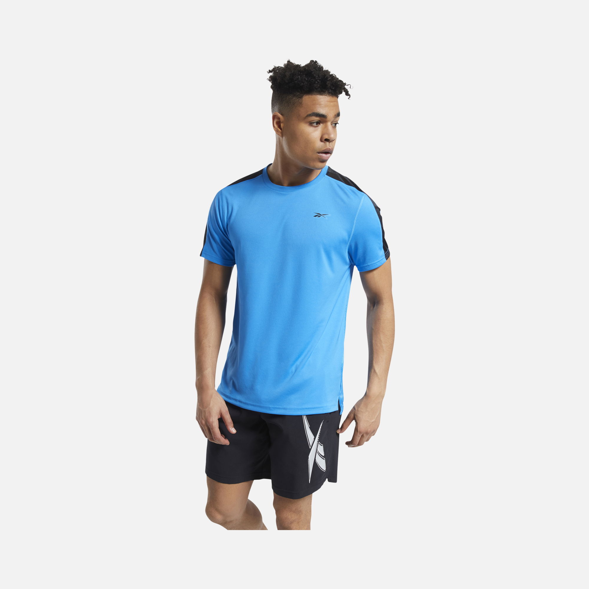 Reebok Workout Short-Sleeve Ready Tech Erkek Tişört
