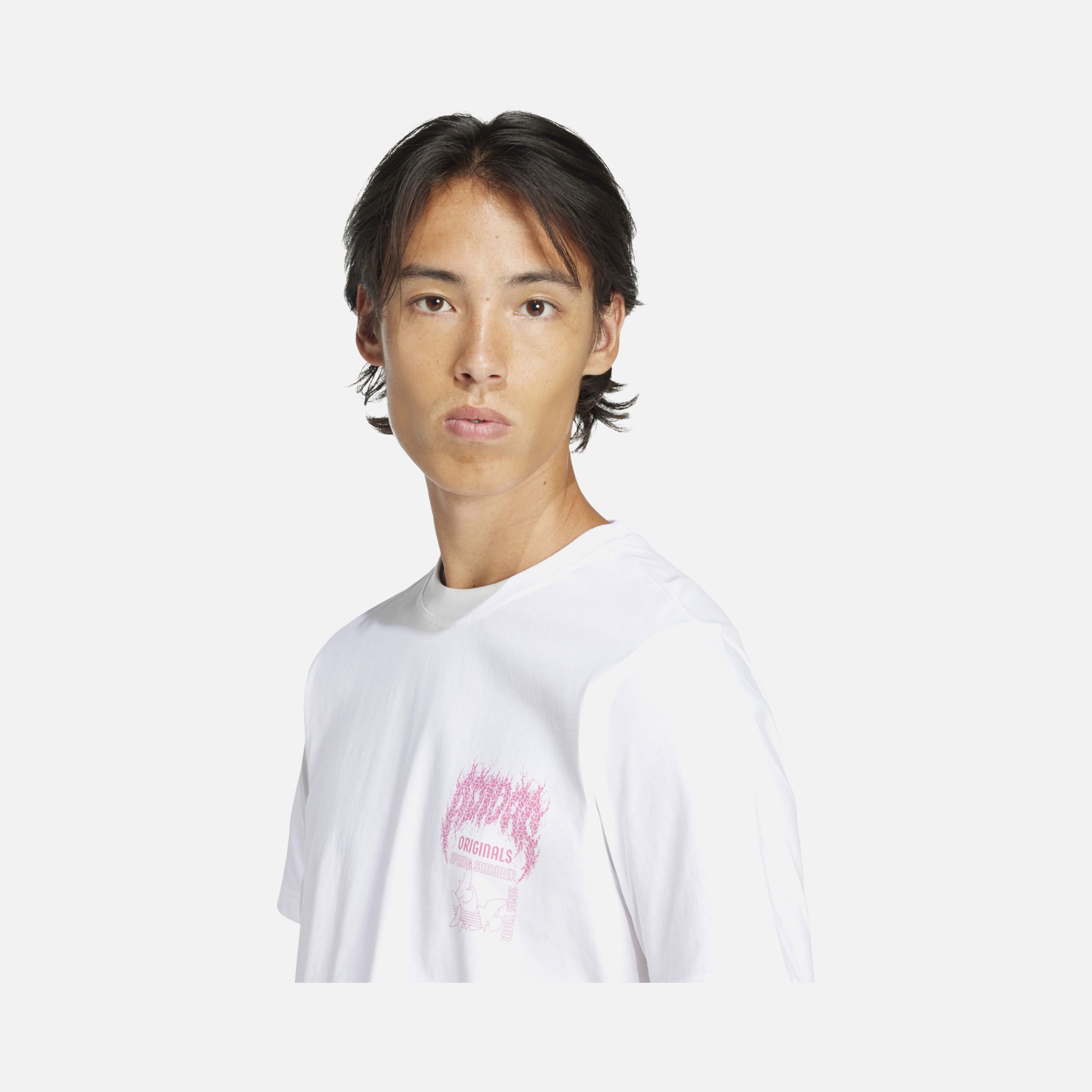 adidas Sportswear Q12 Trefoil Series Fashion Elevated Bright Oversized Graphics Short-Sleeve Erkek Tişört