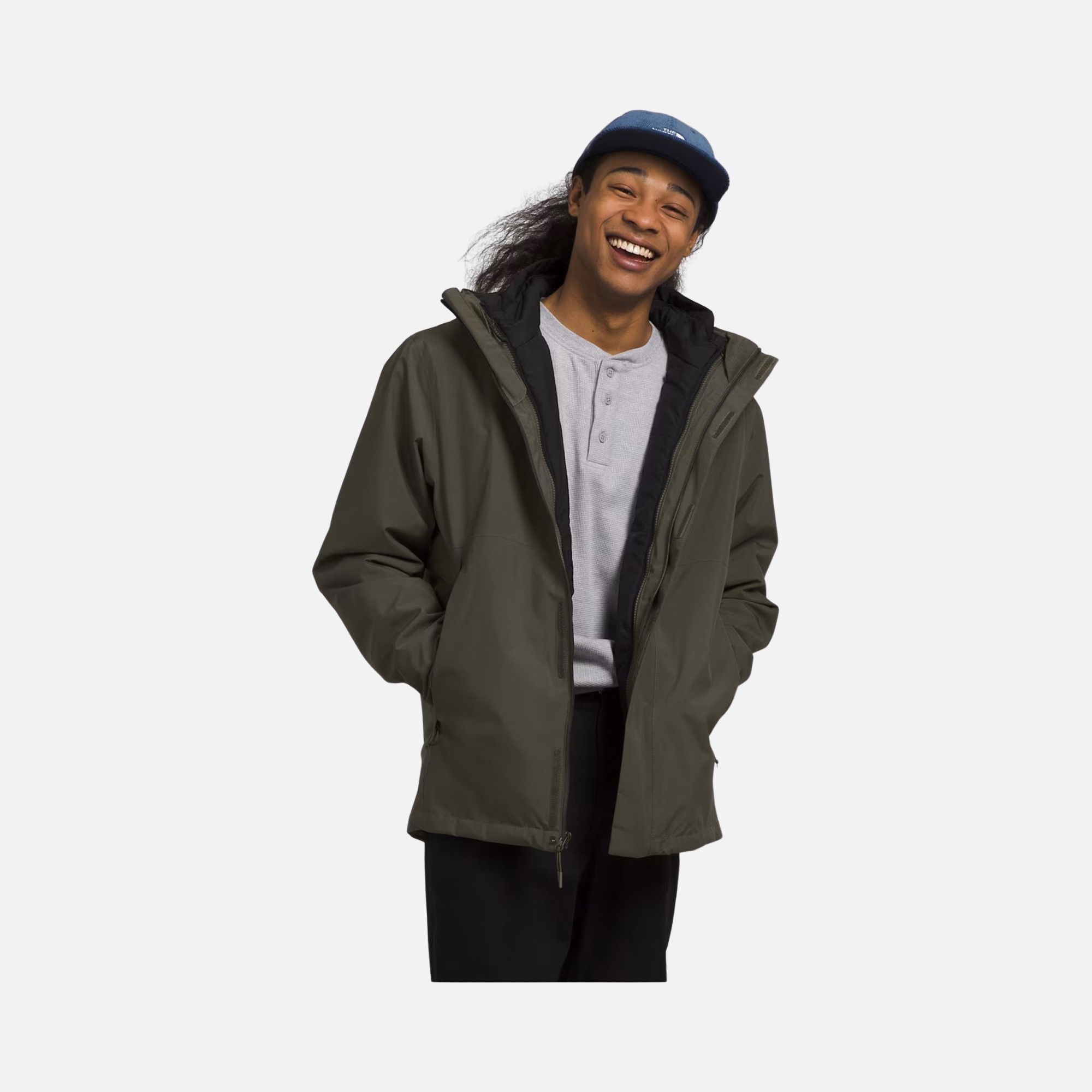 North Face Carto Triclimate DryVent™ PrimaLoft® 3-in-1 Full-Zip Hoodie Erkek Mont